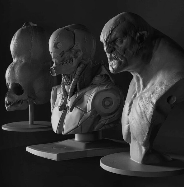 Bust Sculpts: Raytracing
