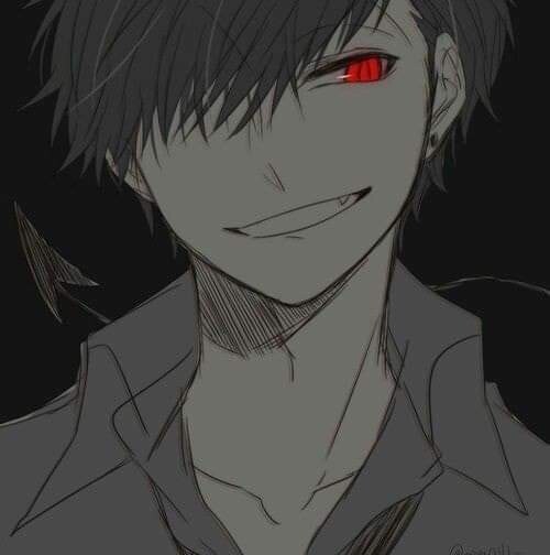 anime evil red eyes