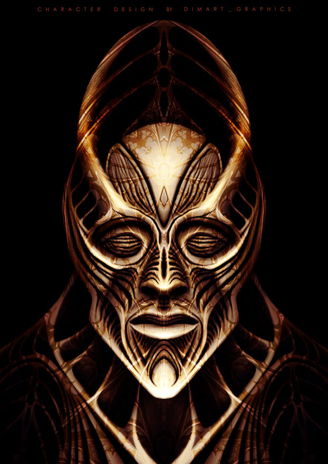 ArtStation - Character, an alien-humanoid, concept