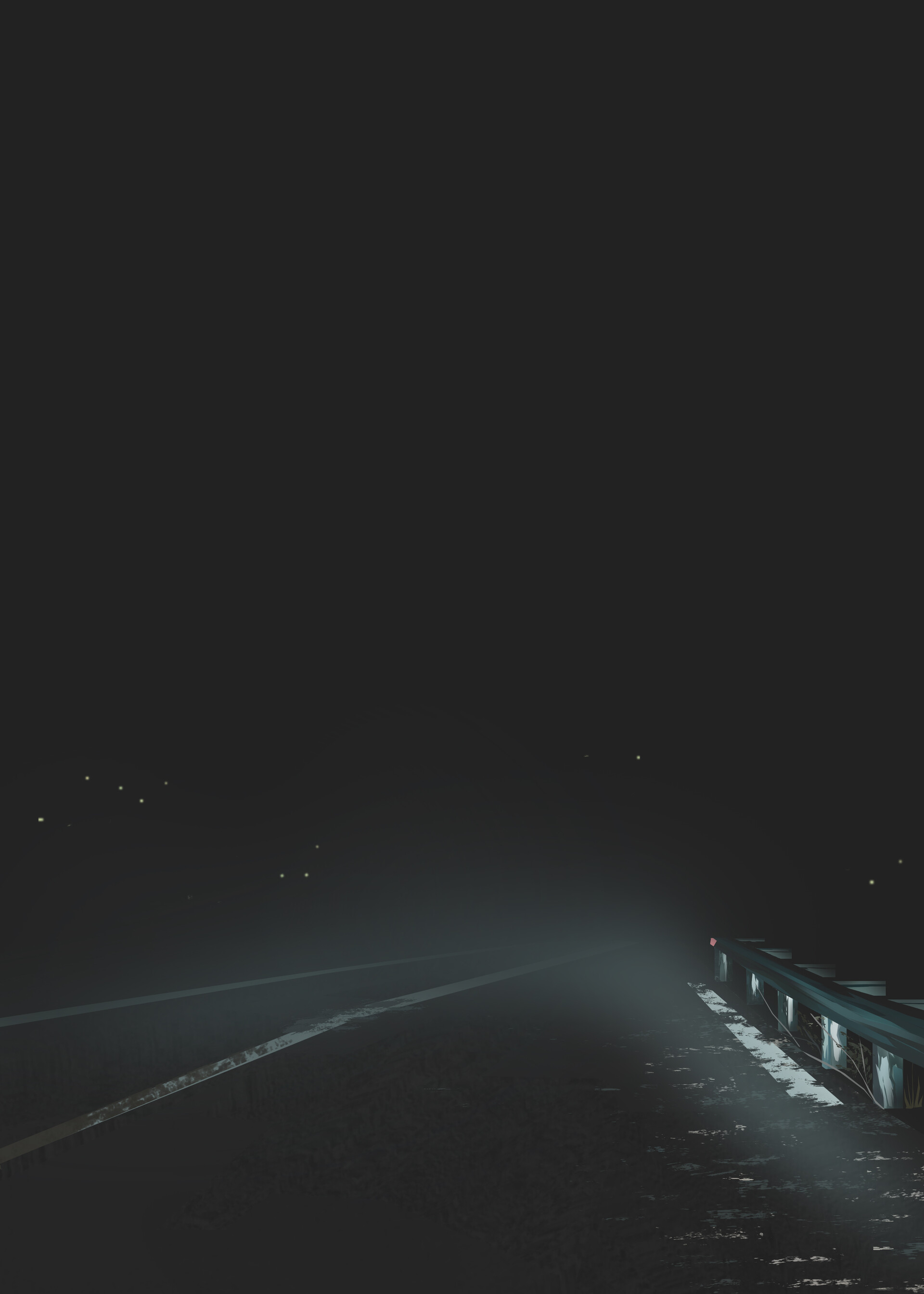 ArtStation - Lone Road (Night)