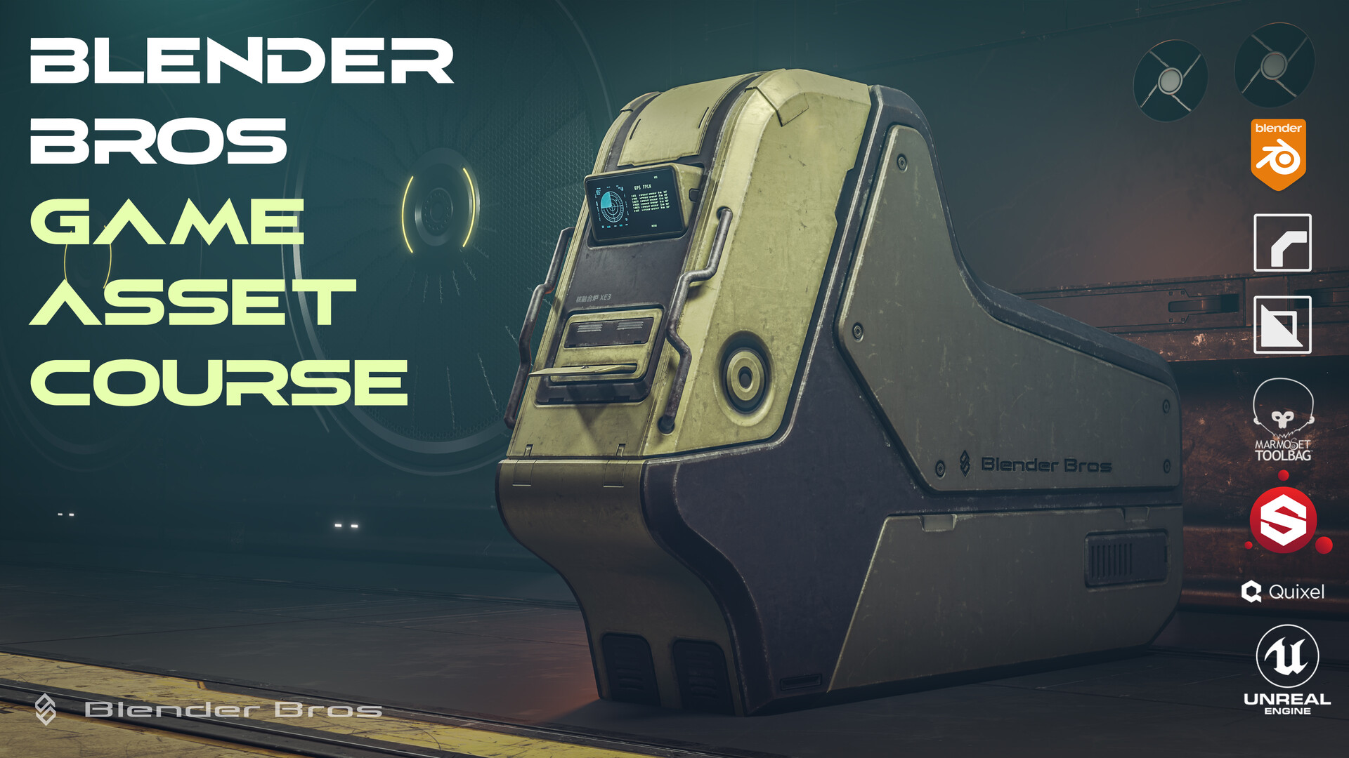ArtStation The BlenderBros Hard Surface Game Asset Course out now!