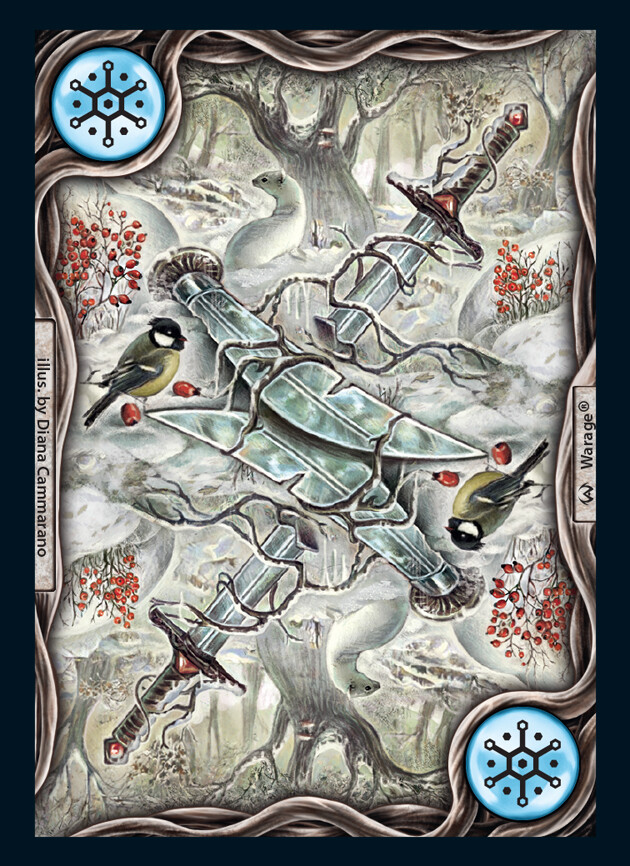 Special season card of Warage with layout