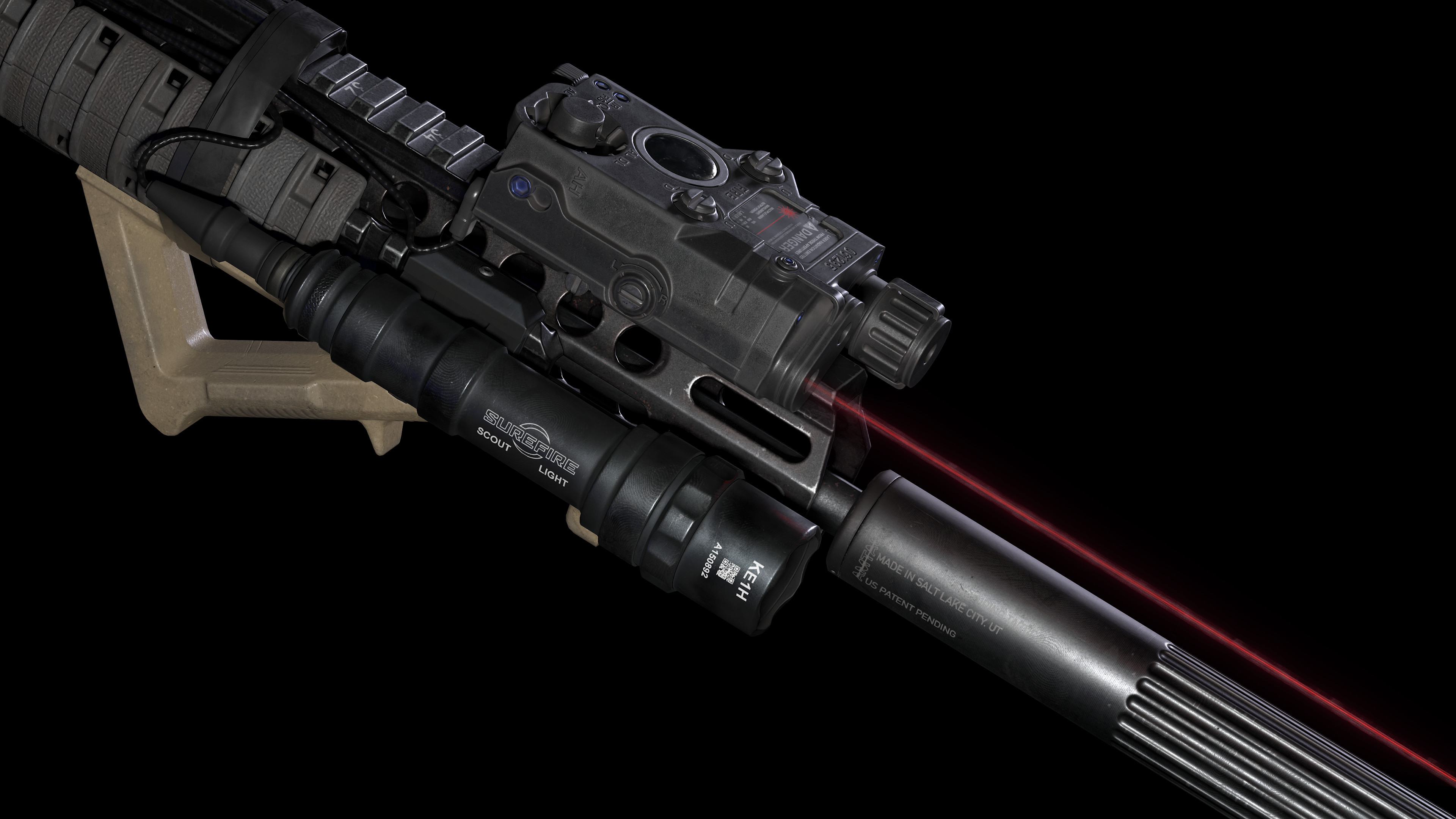 ArtStation - Nerf style M-4 carbine blaster mod.