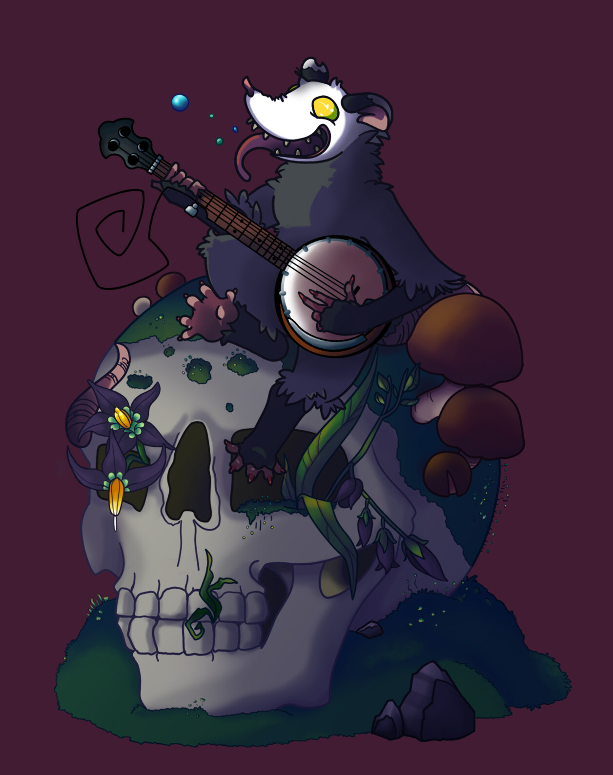 ArtStation Possum and a Banjo