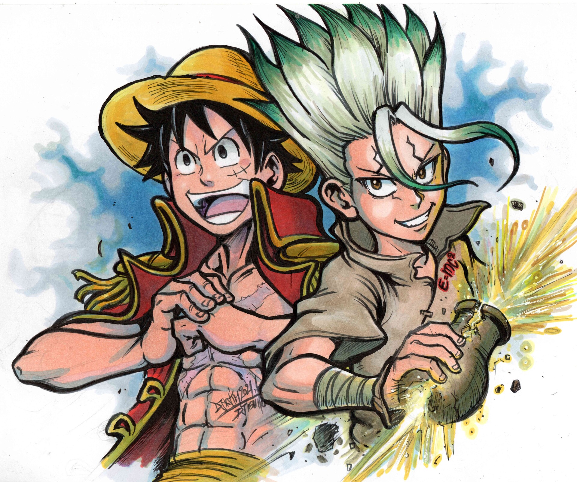 Artstation One Piece X Dr Stone