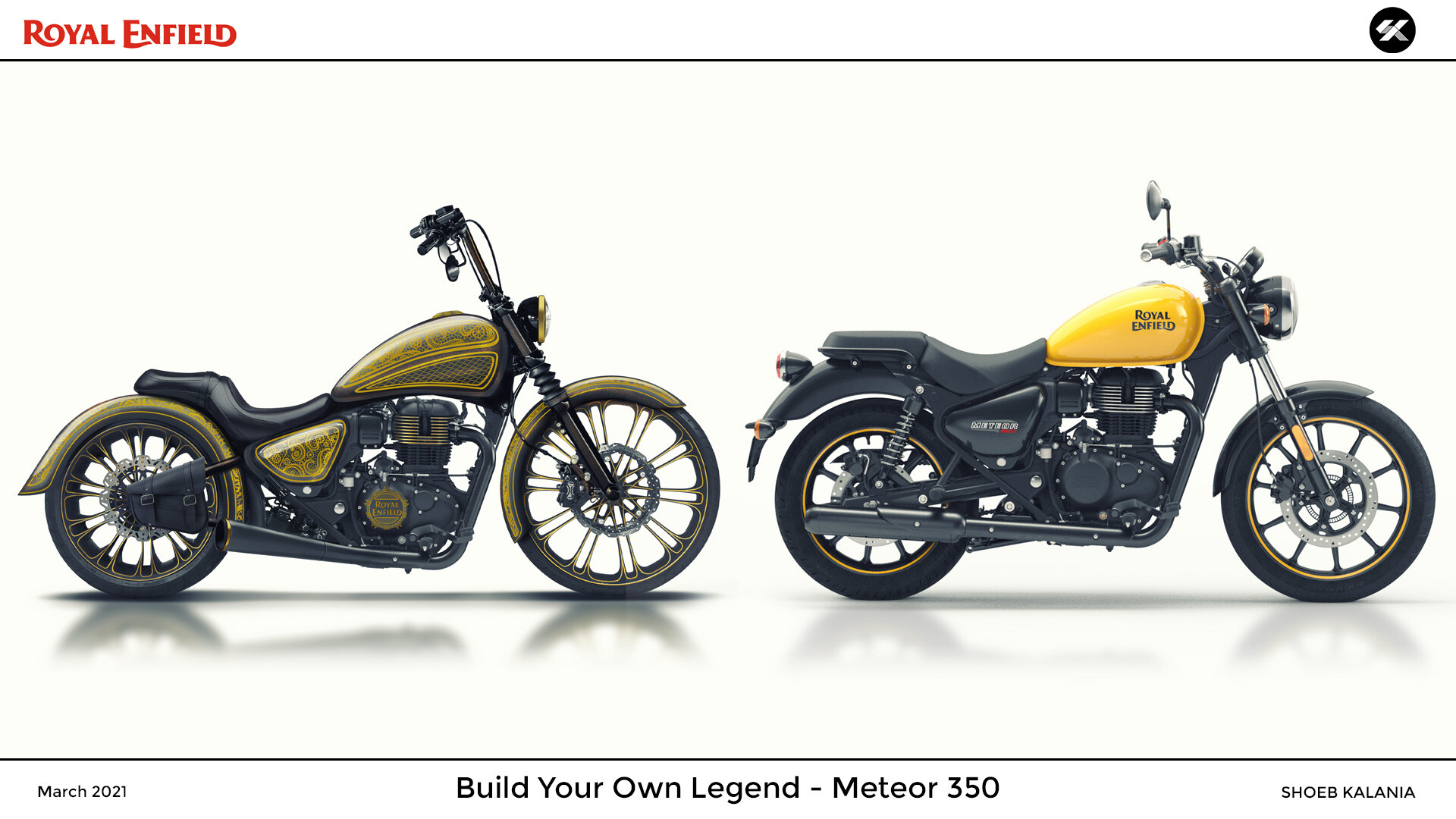 ArtStation 2021 Royal Enfield Build Your Own Legend Meteor 350
