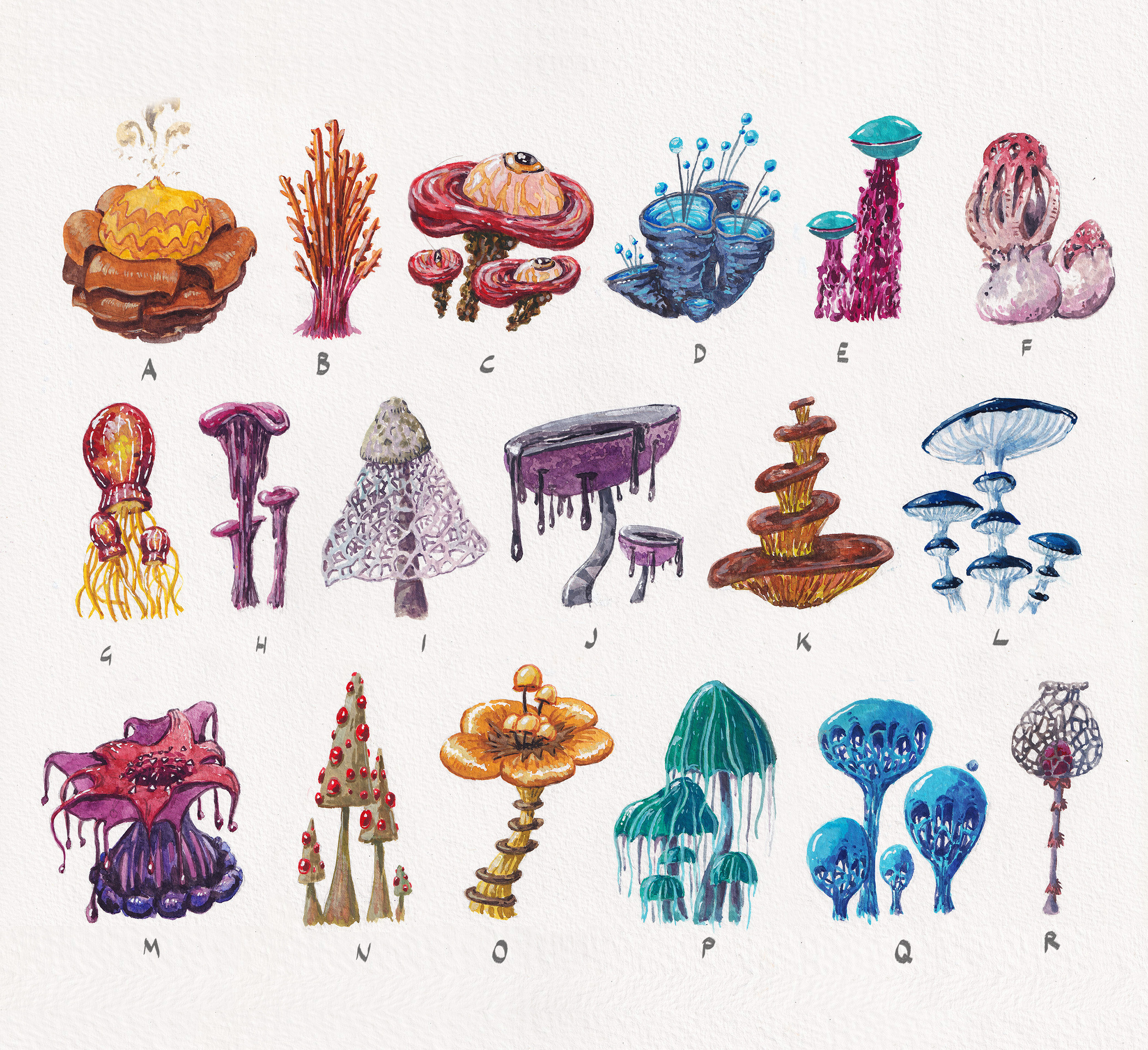 ego Stemmen Kaarsen Nicolas Rivero - Mushroom designs