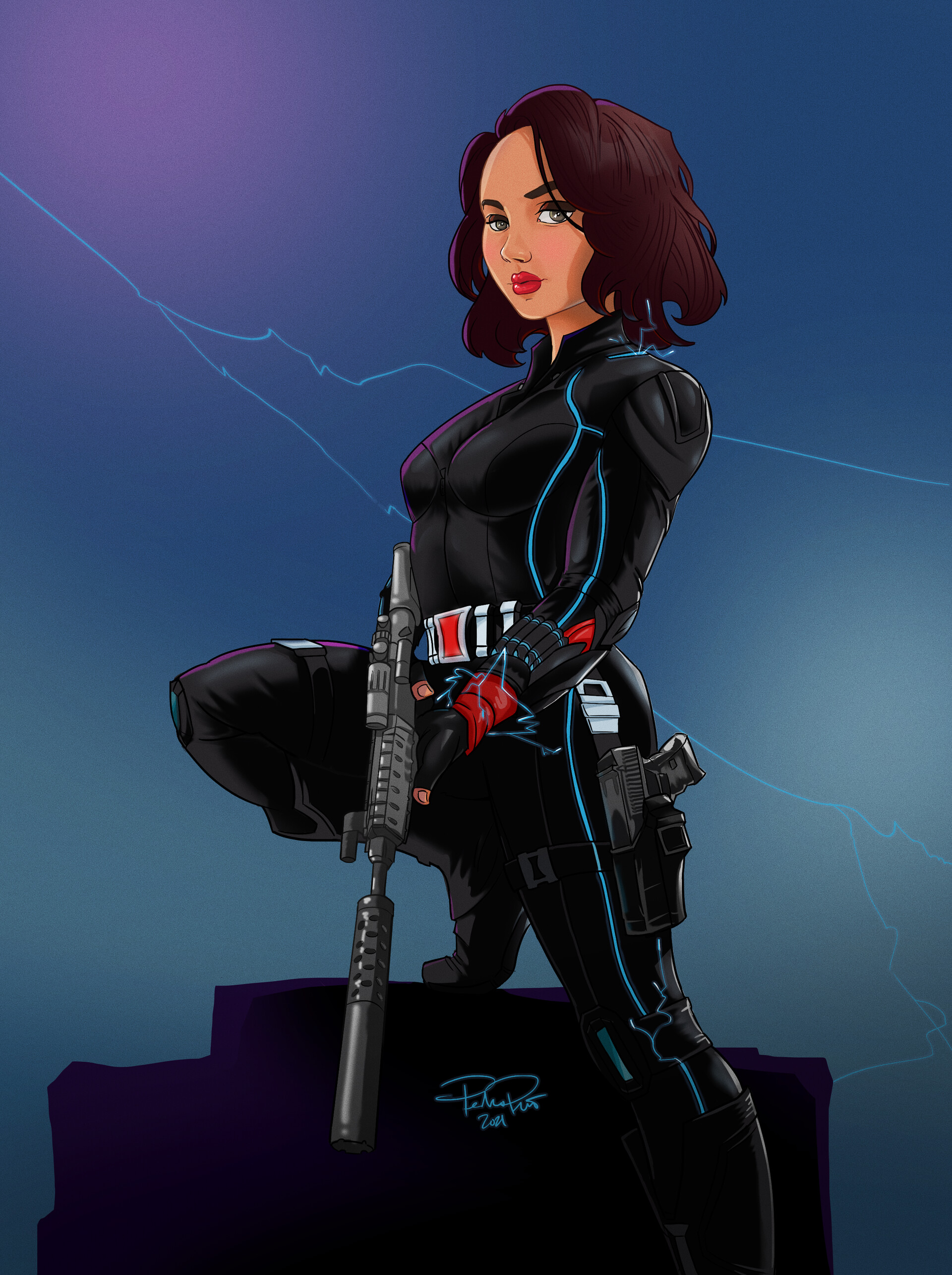ArtStation - Marvel's Black Widow Character Illustration