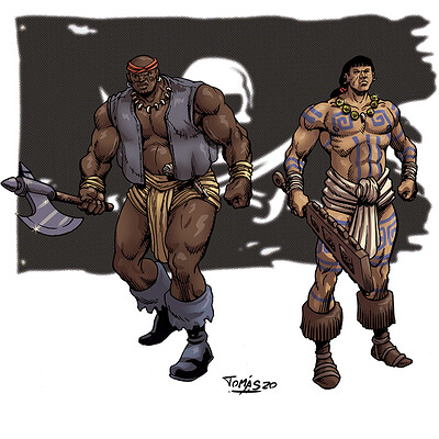 ArtStation - Conan Rogues in the house color