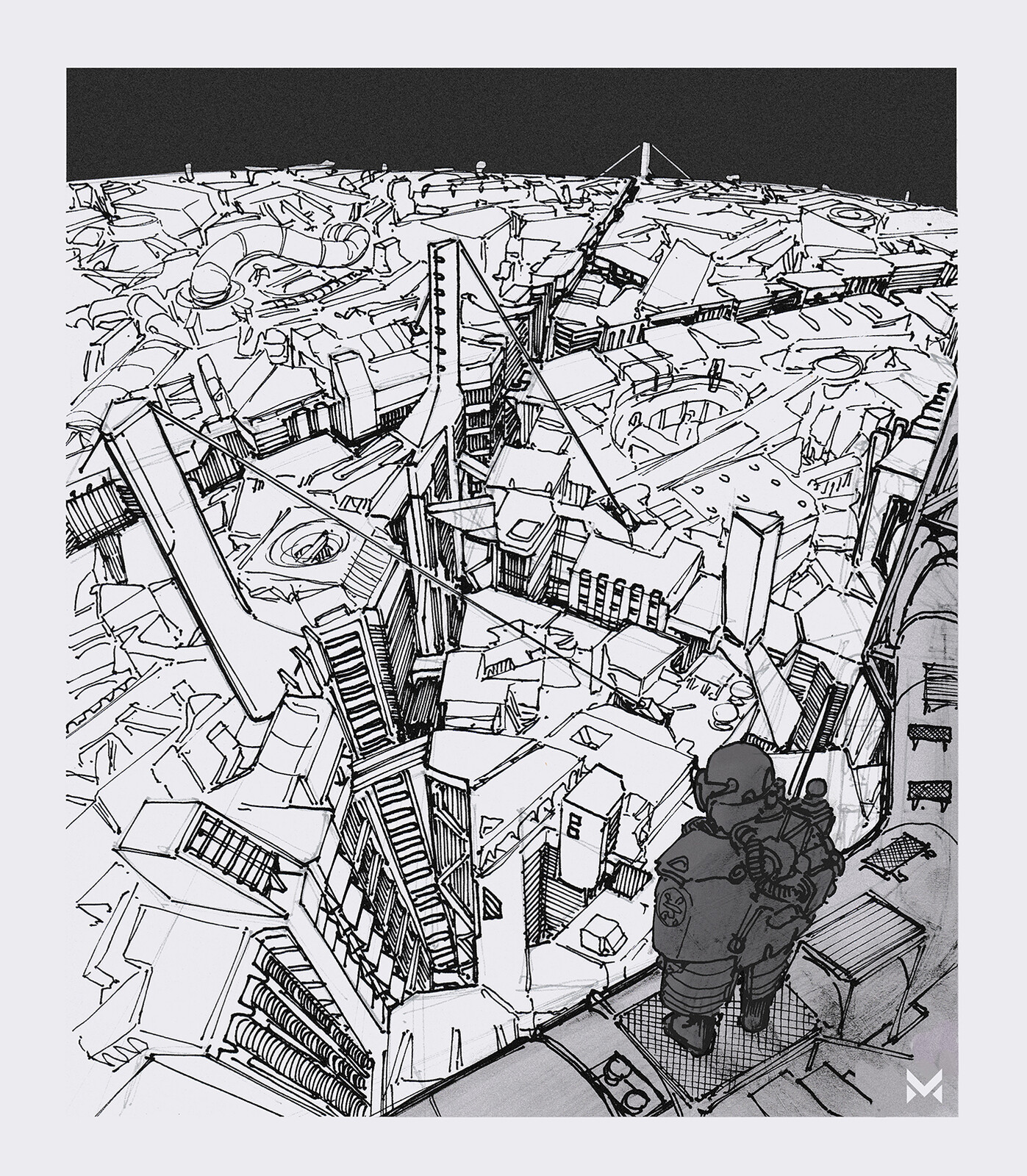 Megastructure-Venture  - inspired by Tsutomu Niheis manga epic 'Blame!'