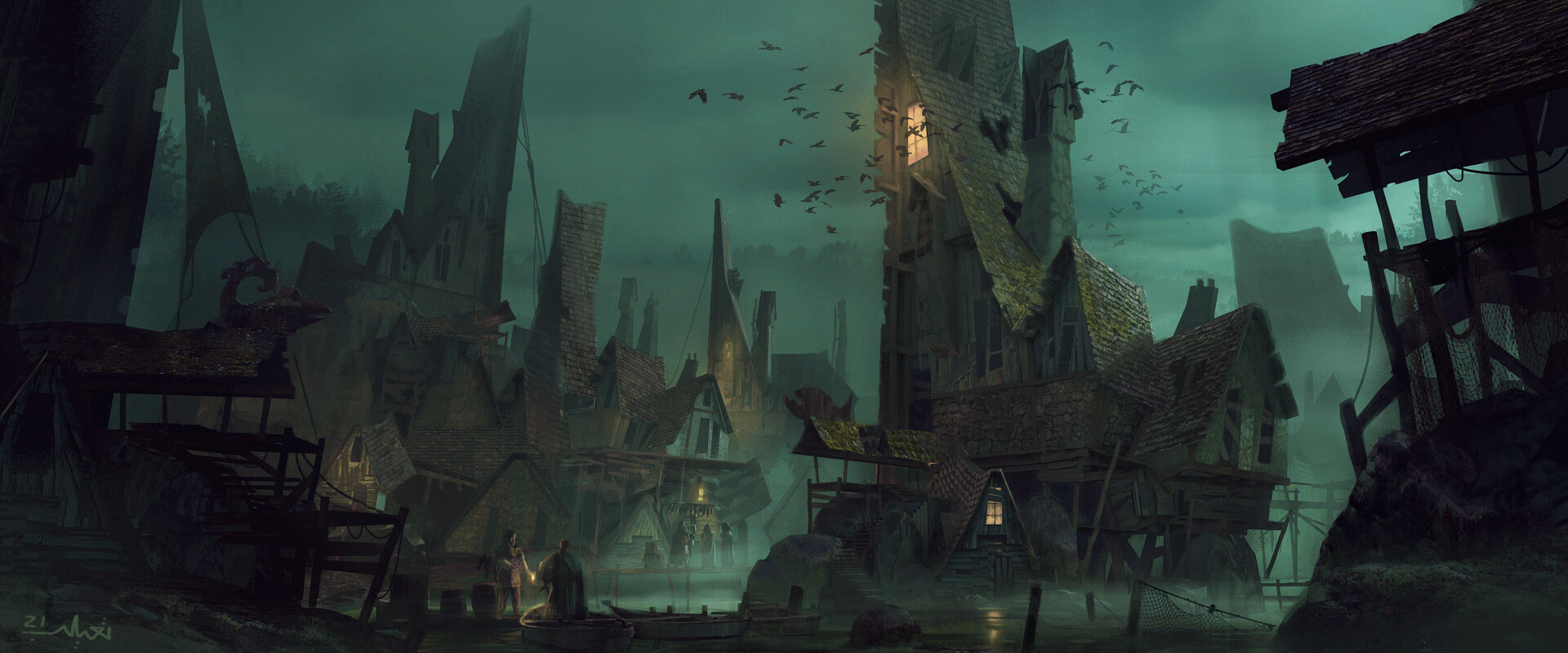 ArtStation Fishing Village