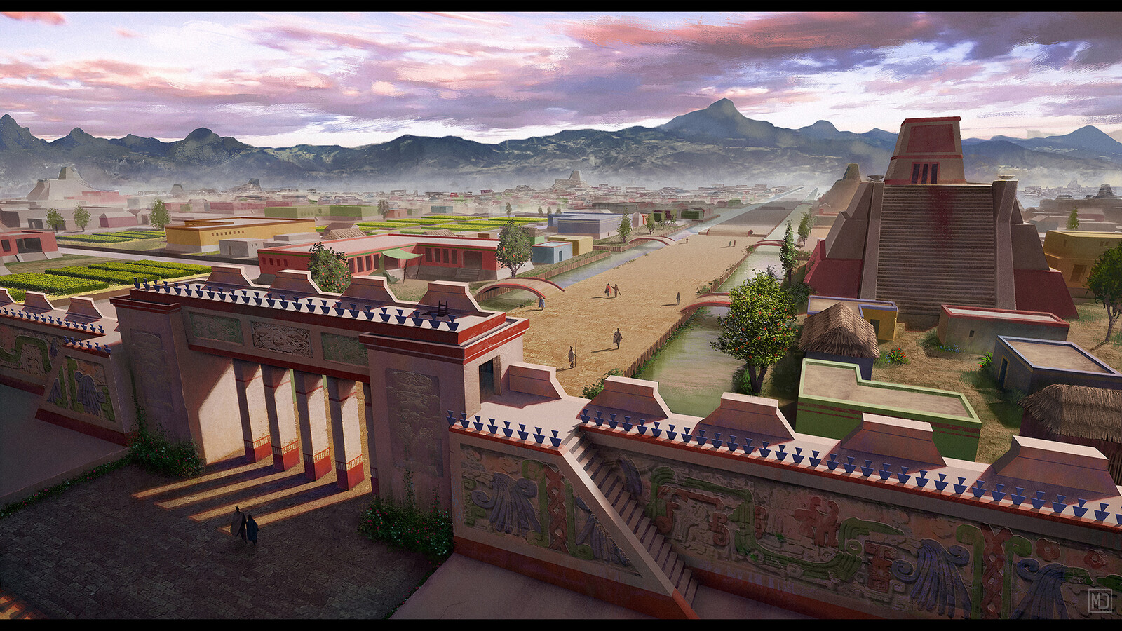 Tenochtitlan - Sacred Precinct's West Gate