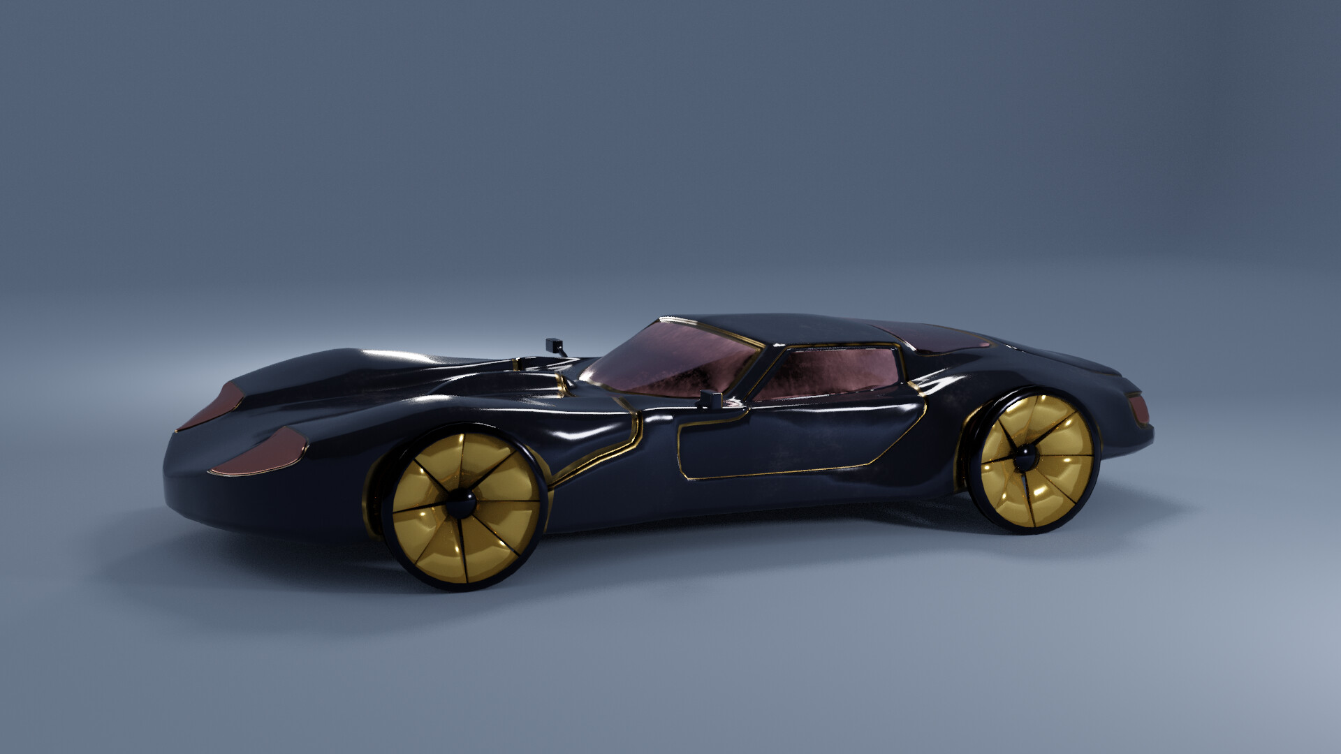 ArtStation Futuristic ArtDeco Sports Car