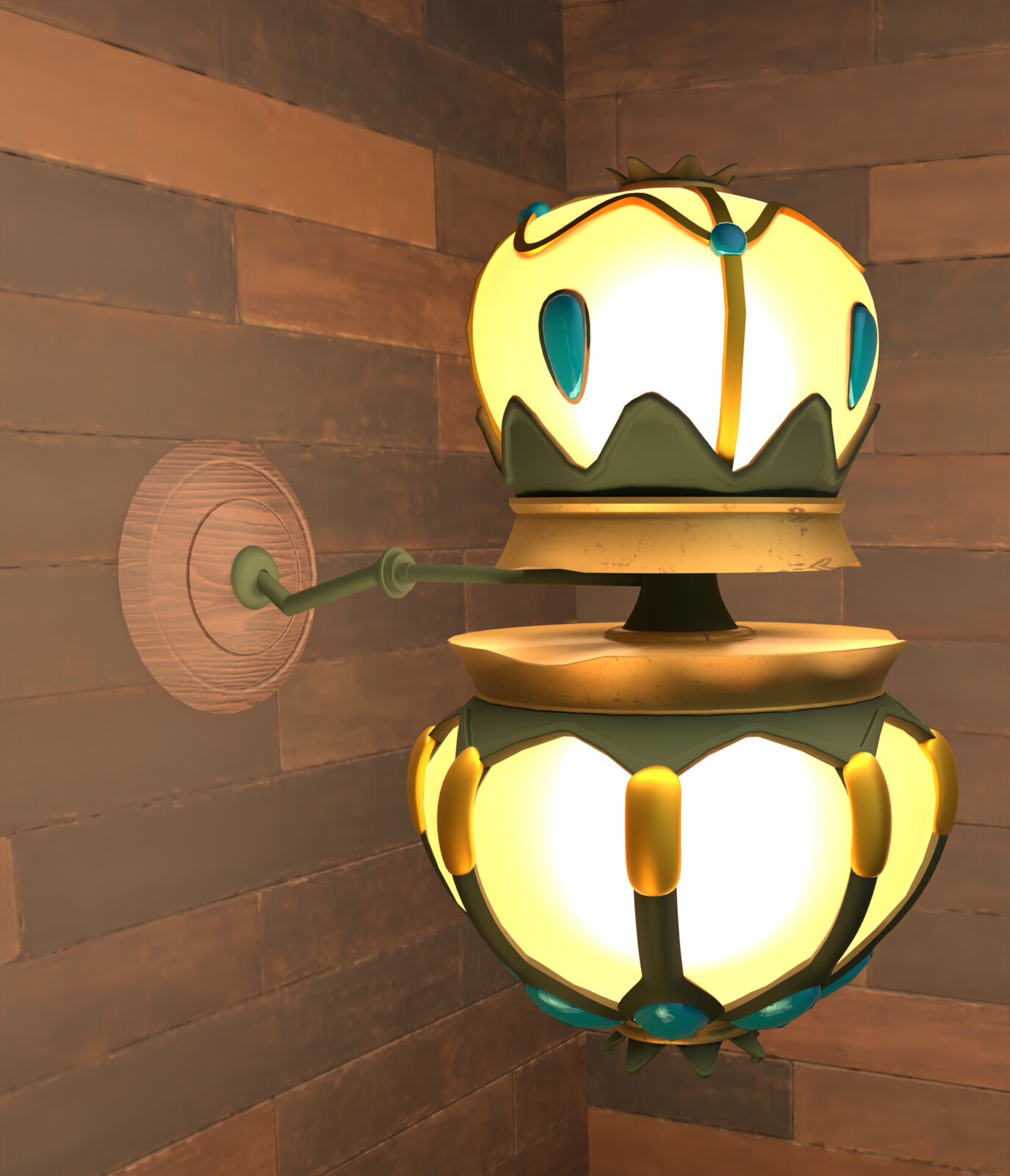 Wall lamp detail