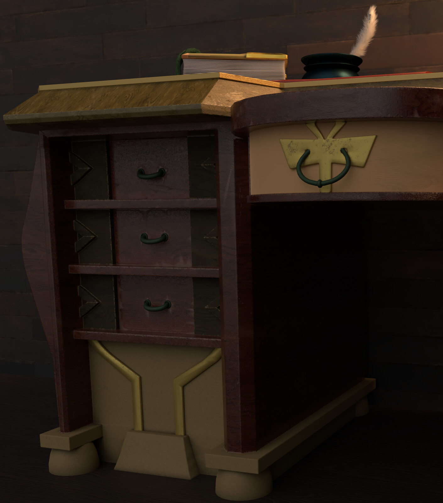 Desk detail