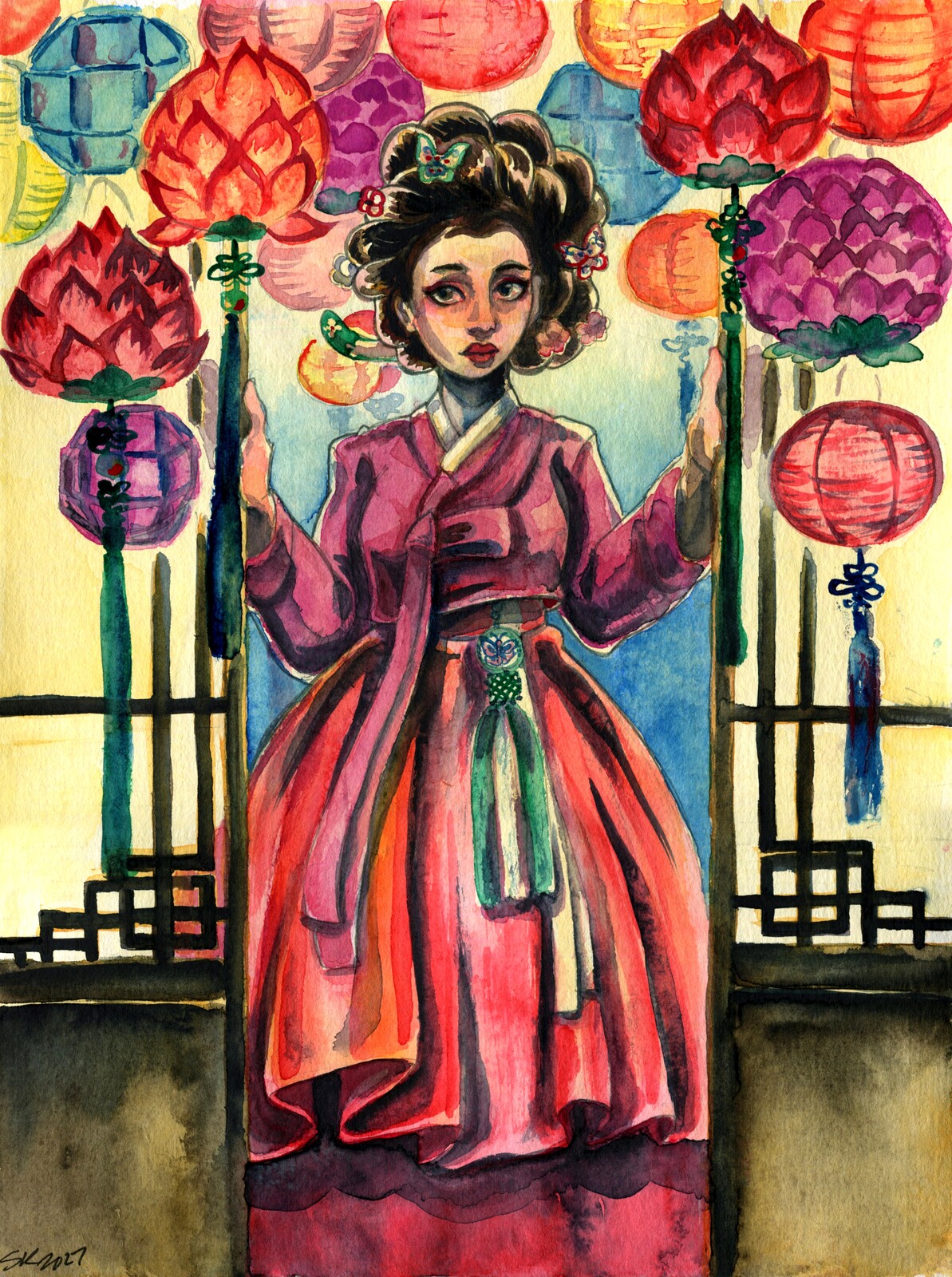 Seoul Pink Lanterns