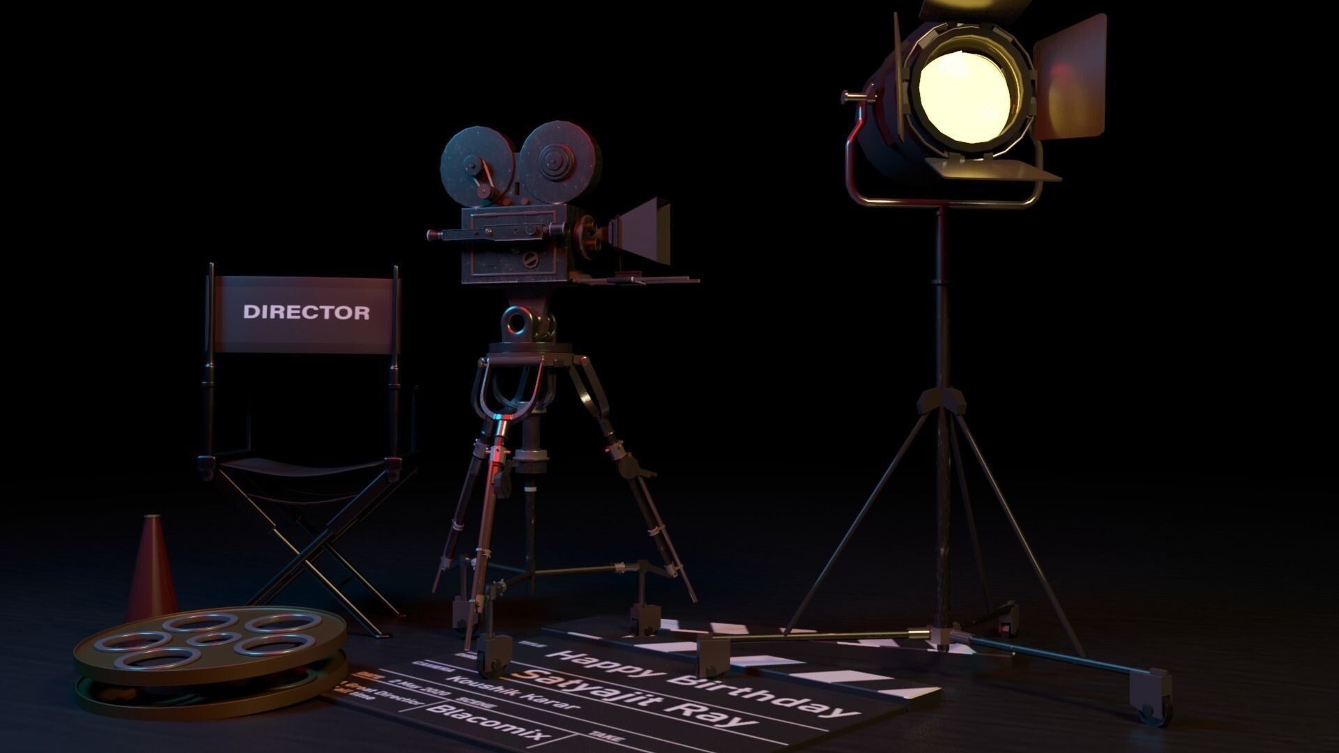 ArtStation Film Equipment 3D Model