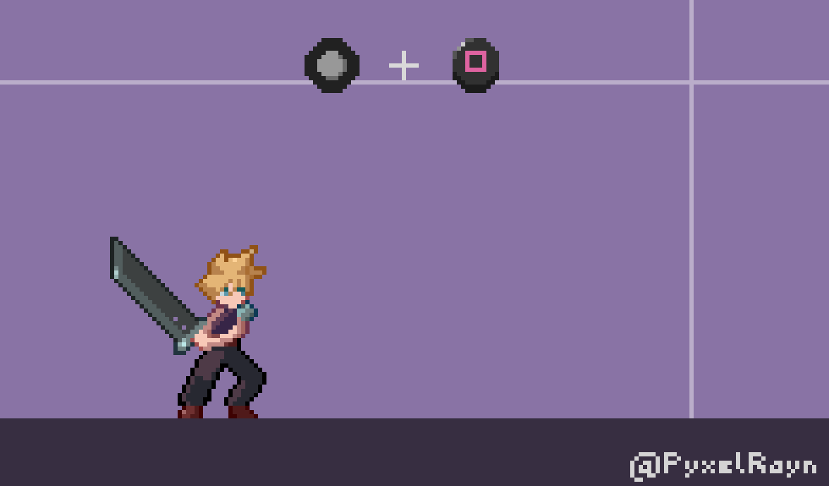 Artstation Cloud Strife Dash Attack Animation And Process Explained Louis Riveron Pyxelrayn