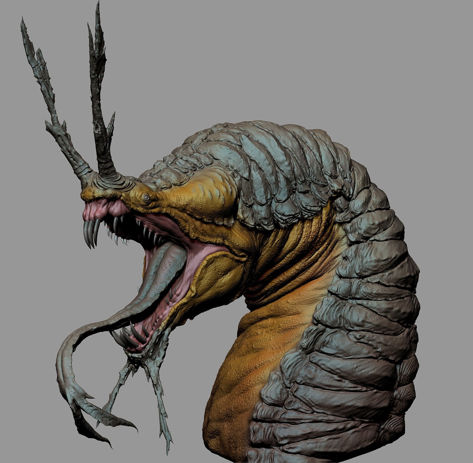 Michał Przybiński did a fantastic portrait of the beast as well check it out at: https://www.artstation.com/artwork/48qNZ2
