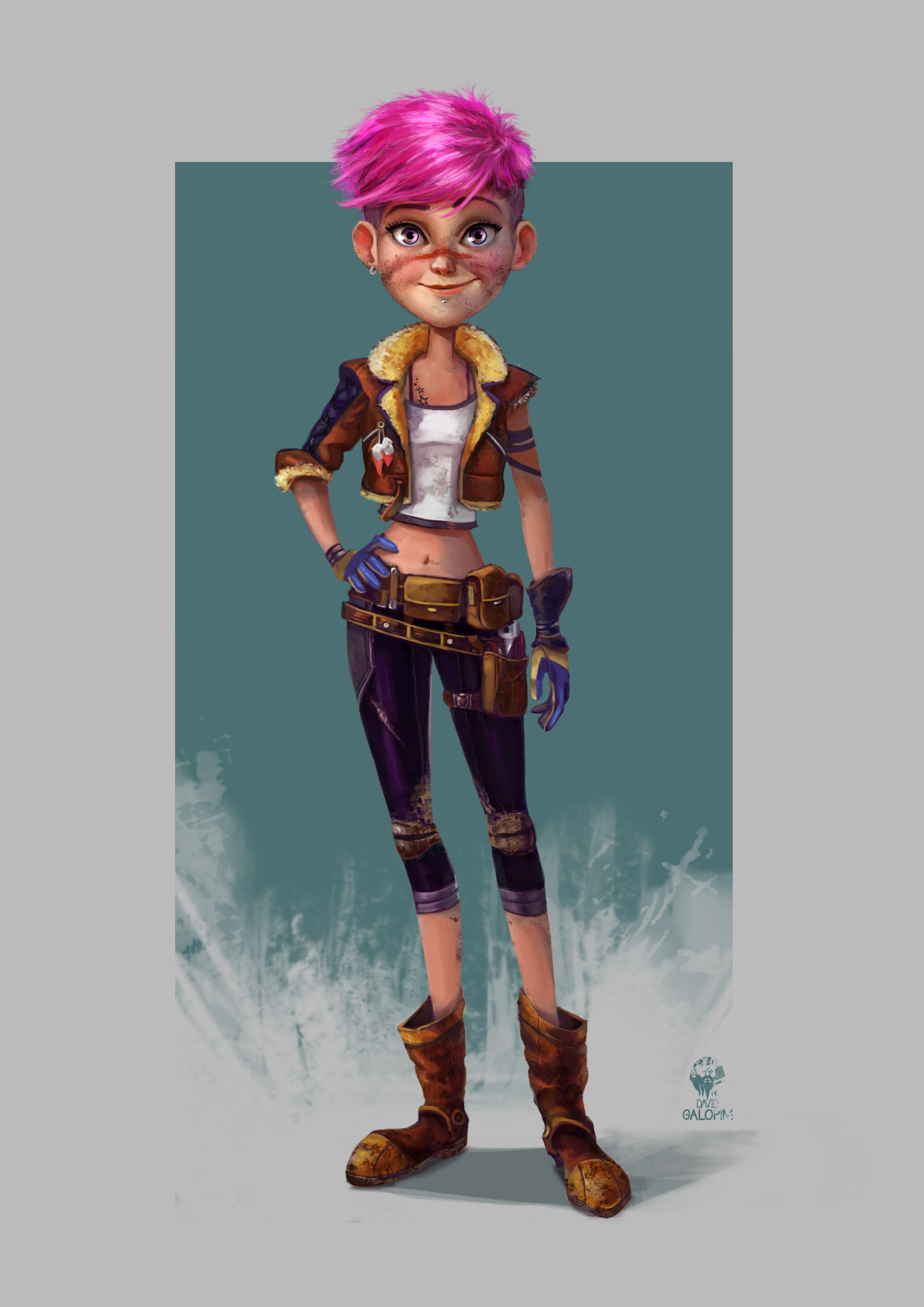 ArtStation - Leane the Lost Mechanic