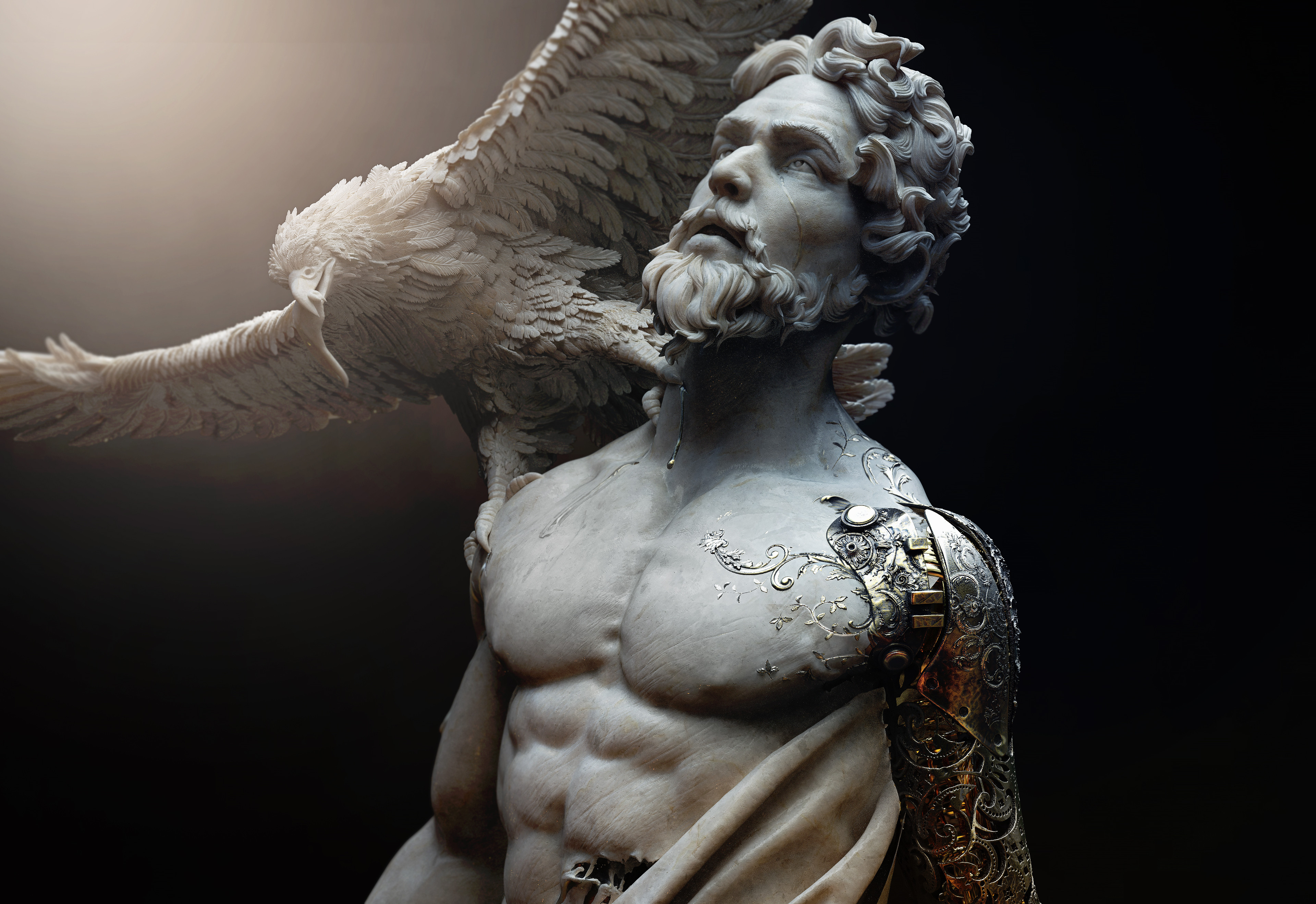 prometheus the titan statue