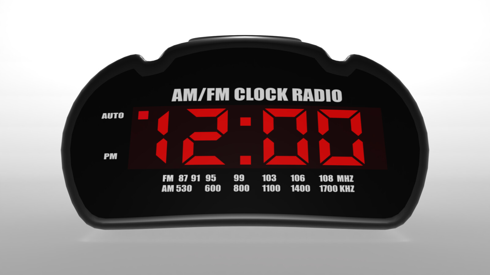 Digital clock radio render 4
