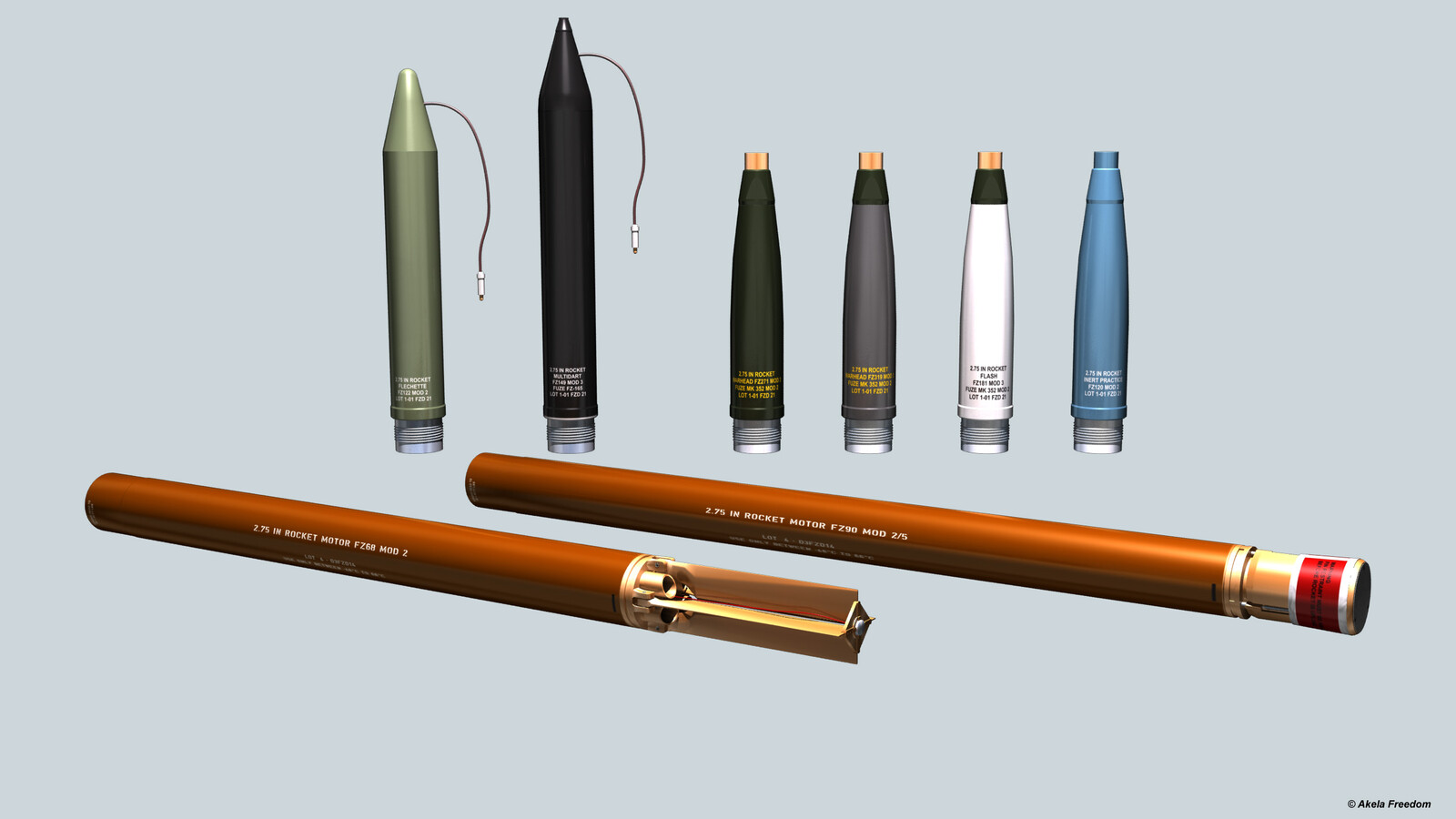 FZ Unguided Rockets

Link for 3D model:
https://www.cgtrader.com/3d-models/military/rocketry/fz-unguided-rockets
