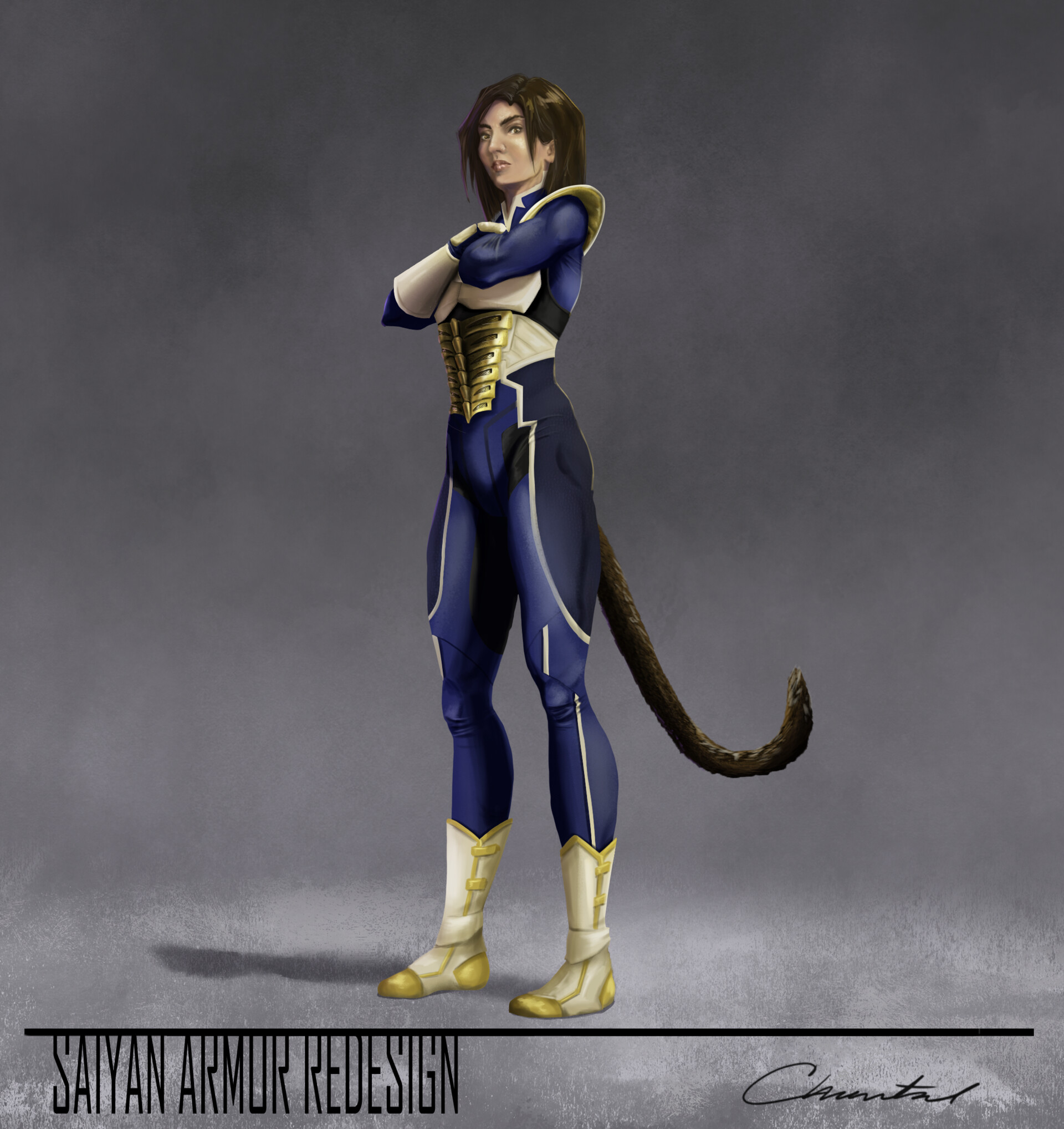 Artstation saiyan armor design
