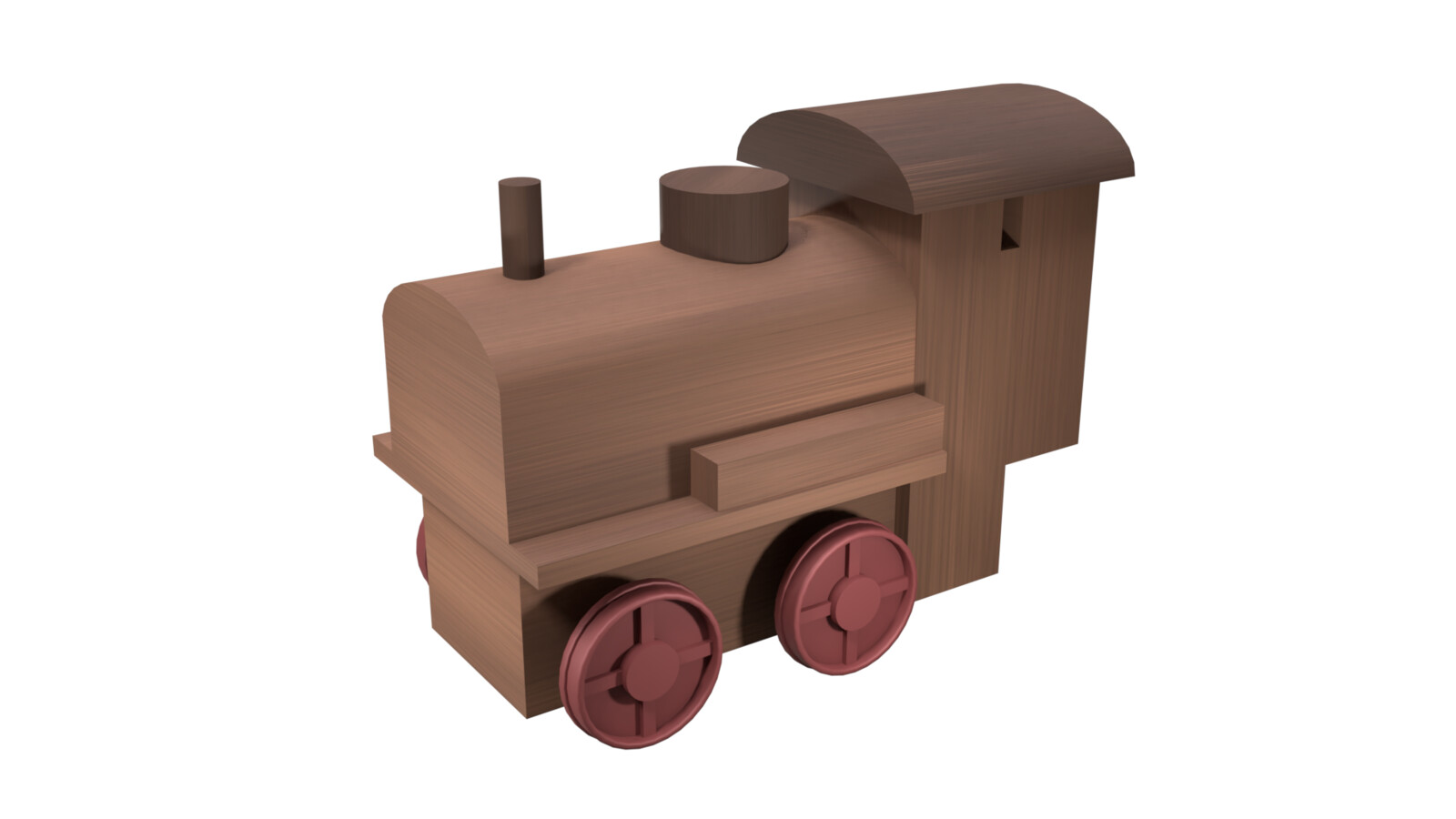Wooden Train render 1