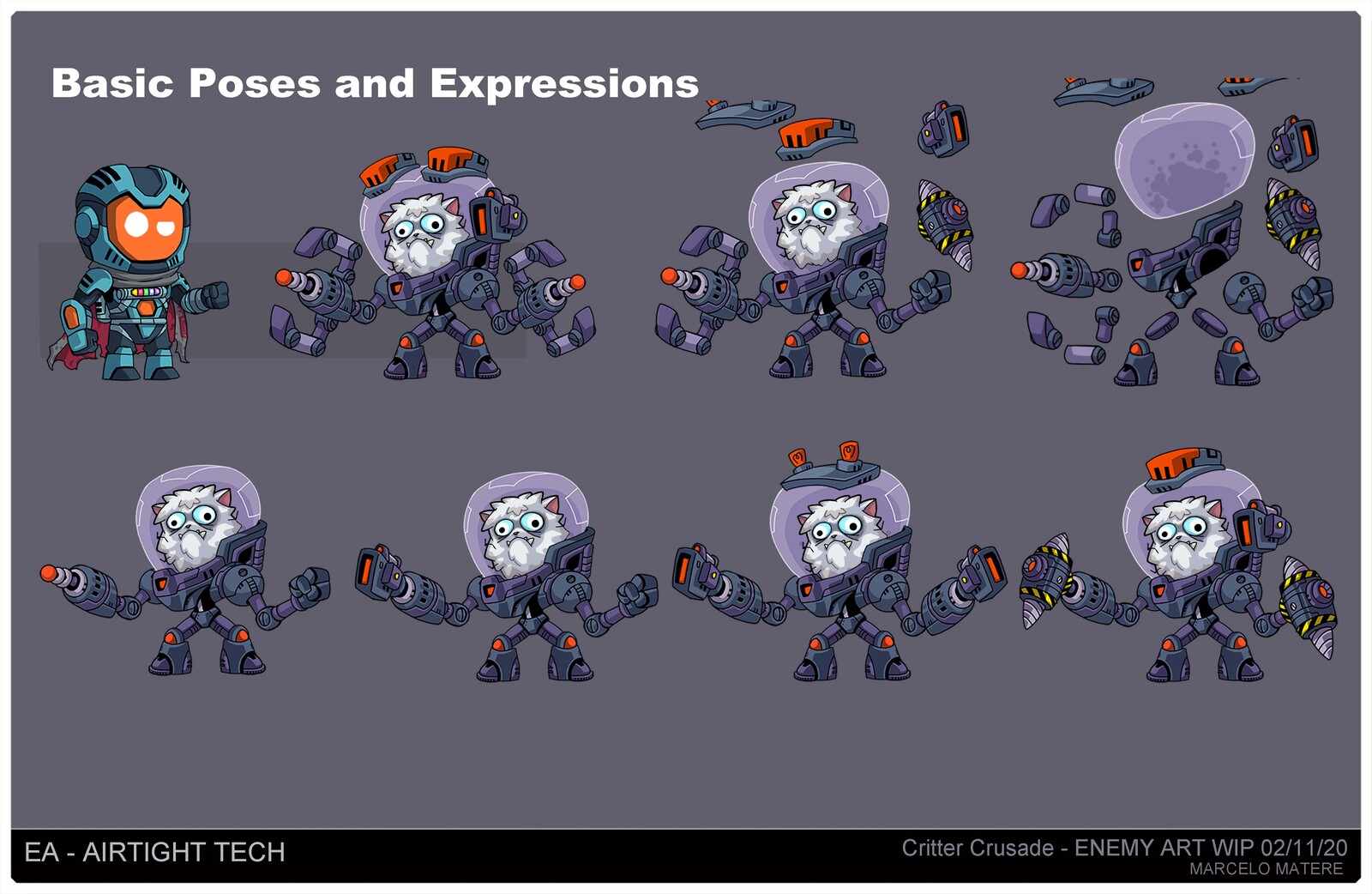 Enemy Concept and Parts 