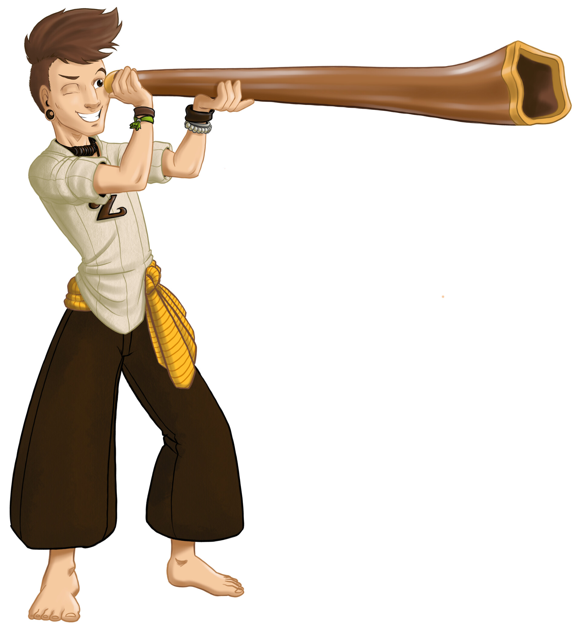 ArtStation Z Mascot for Didgeridoo player Zalem