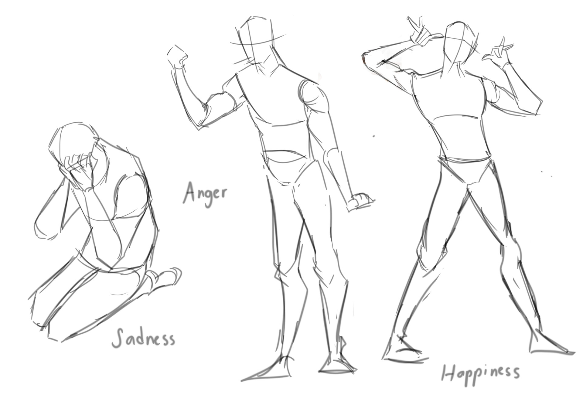 ArtStation Poses Exercise 2 (Emotions)