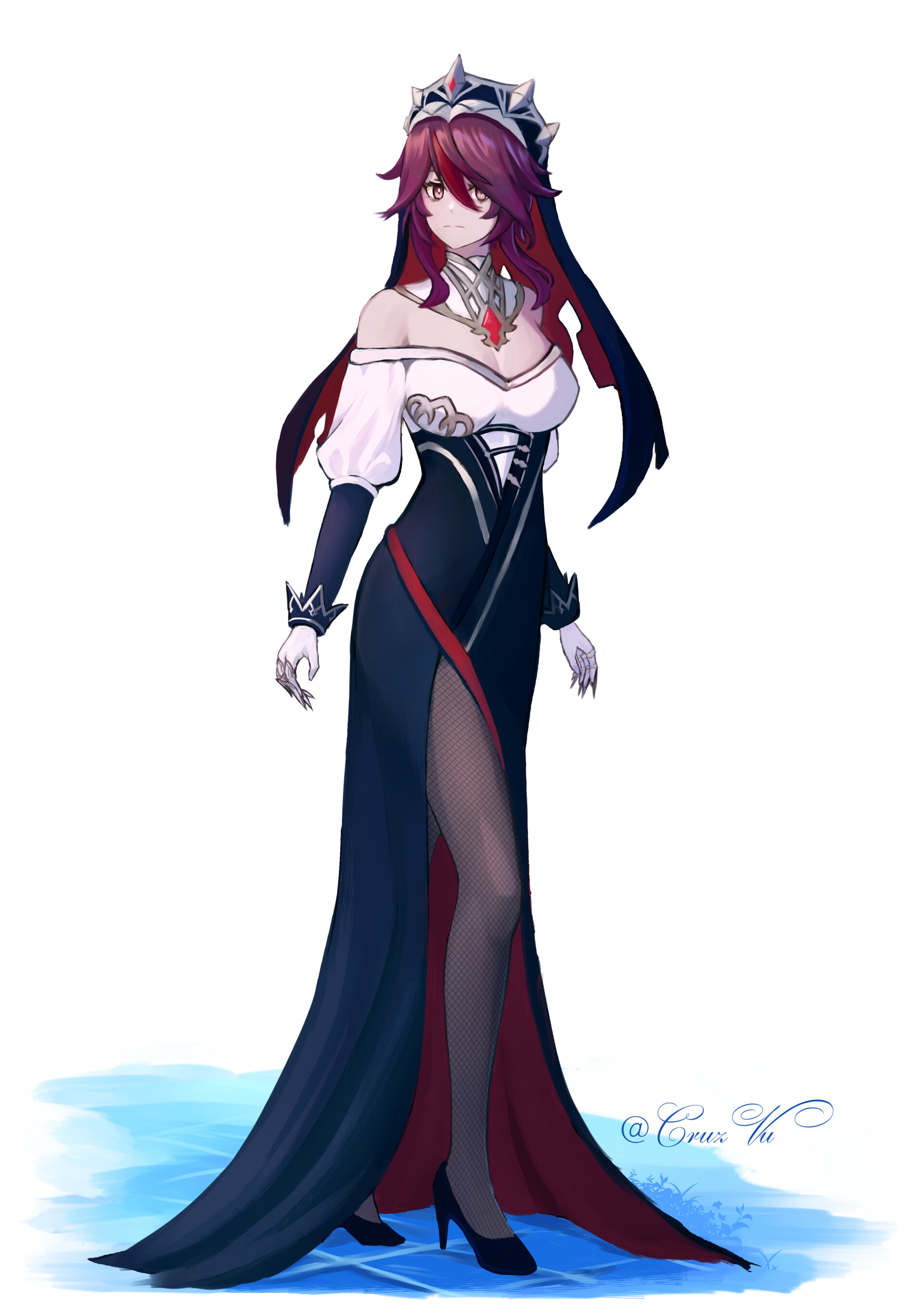 Artstation Rosaria Fanart Cruz Vu