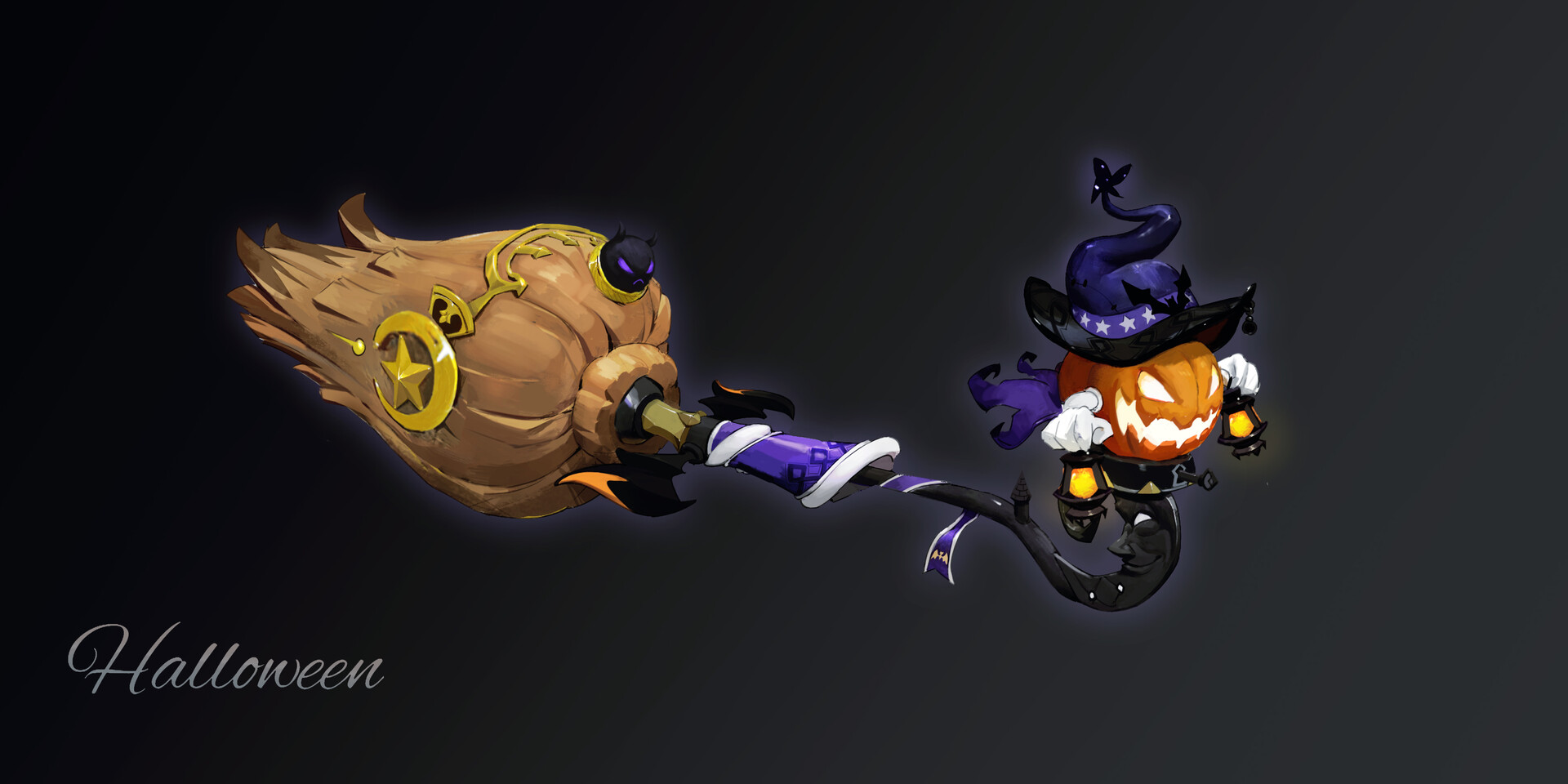 ArtStation - Halloween broom in 《Dragon Nest 2》, Hangshun Zhou