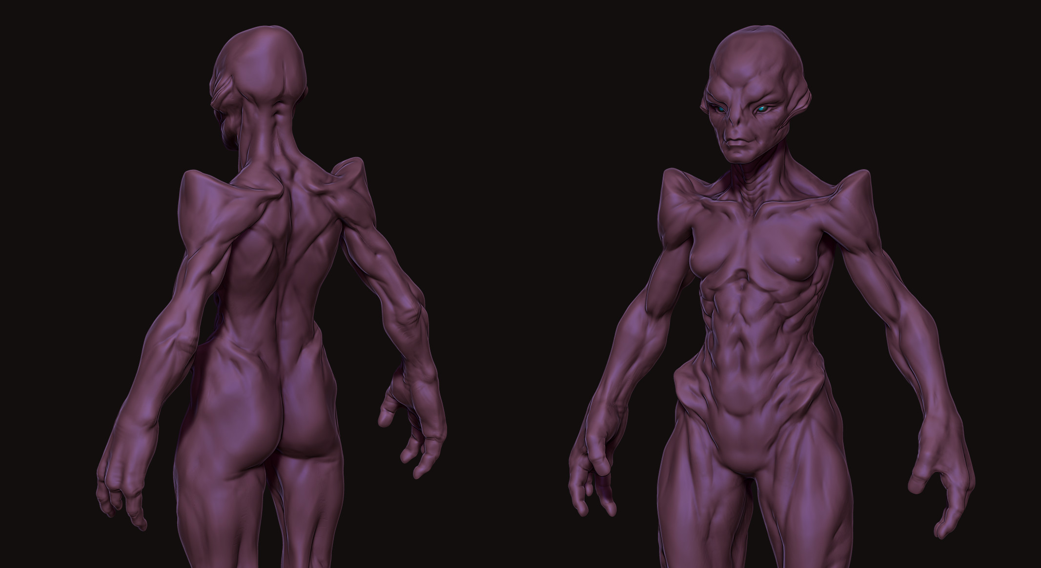 this started out base on an original design from Bjorn Hurri, then I got shifted and explore some design aspect of my own. didn't get to finish but I did develop the head a little more and took it substance painter.
