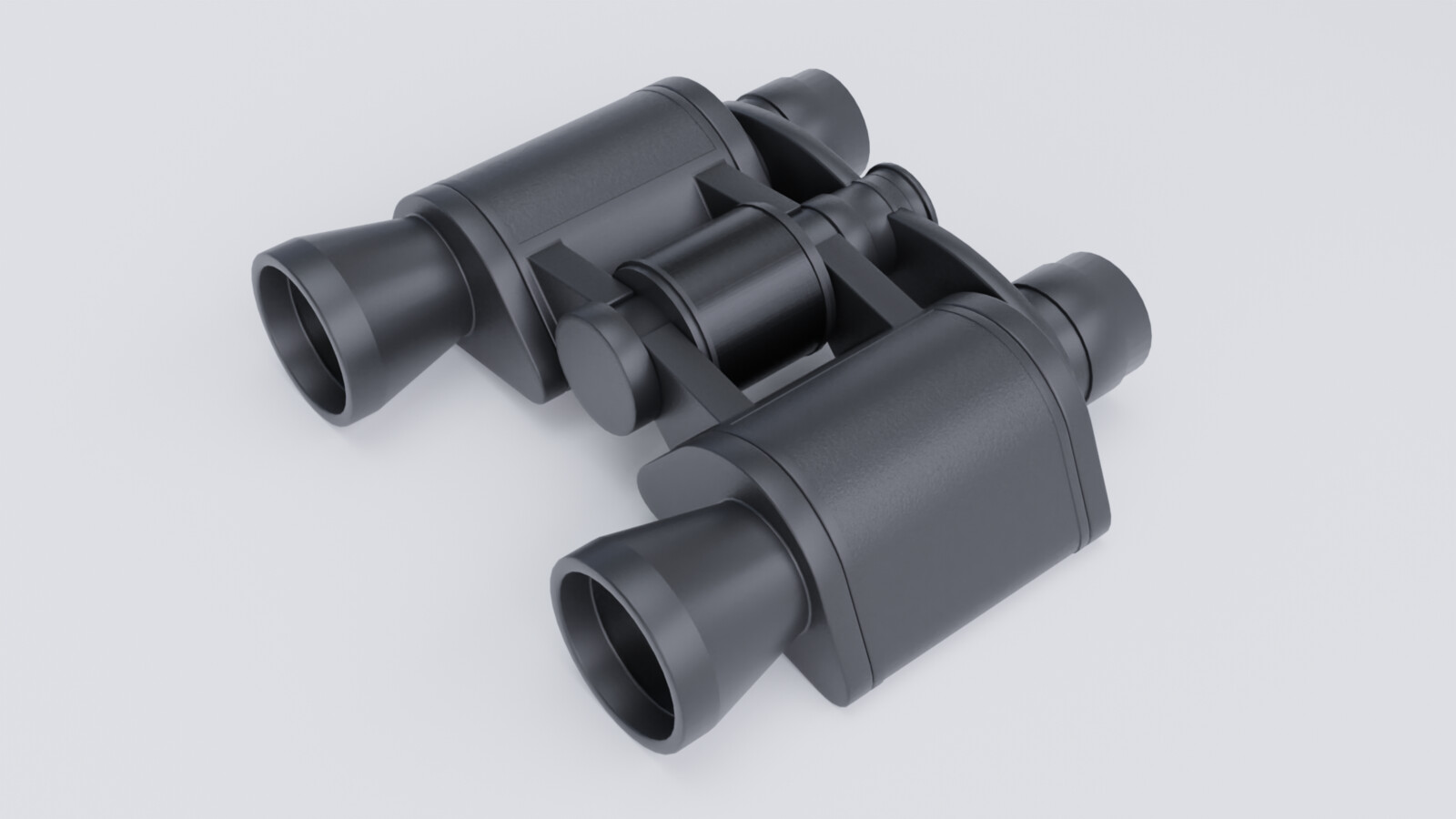 Binoculars high poly render 2