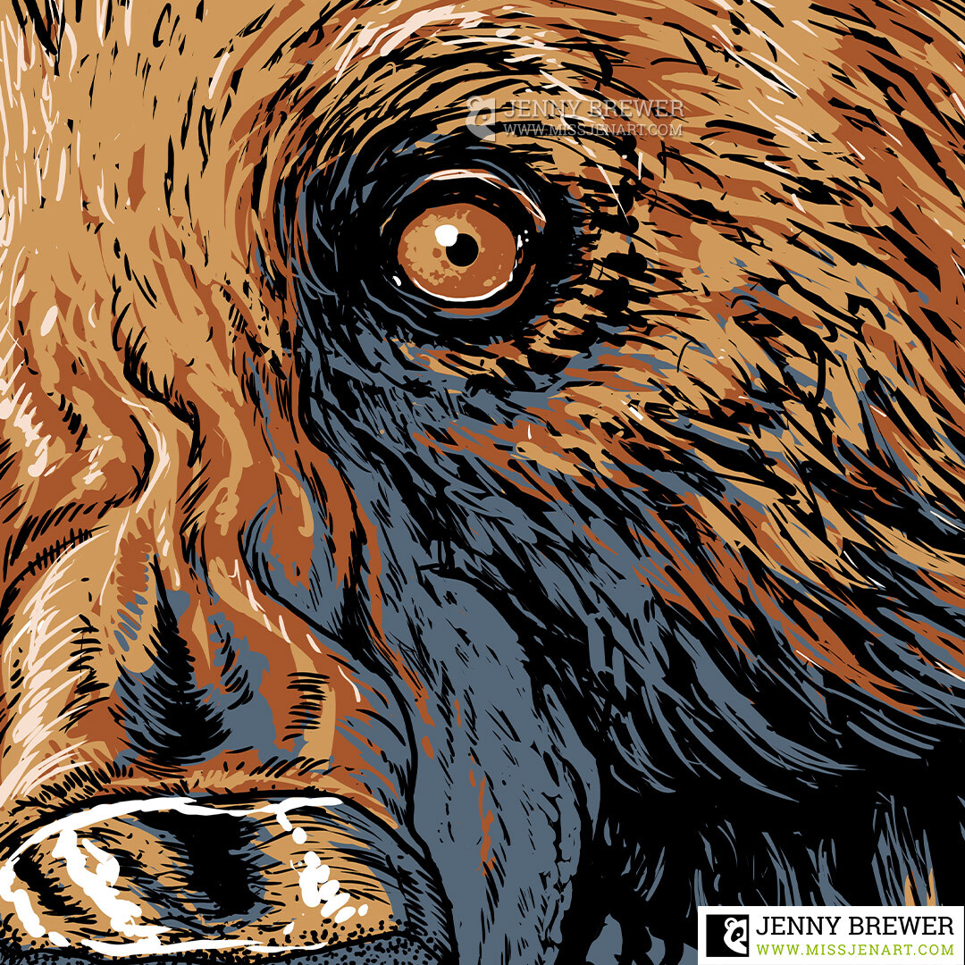 Bear detail.