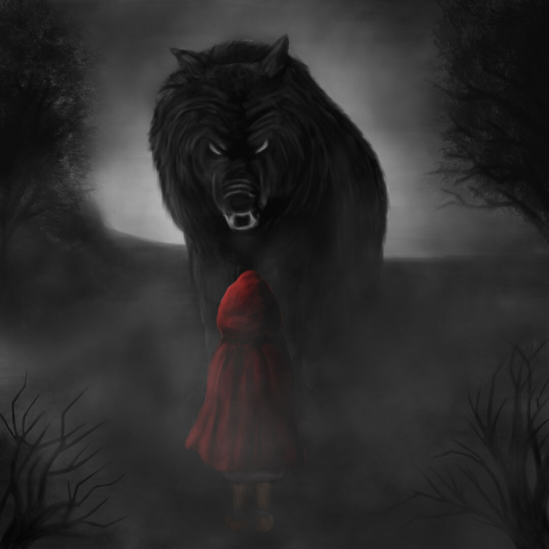 Artstation - Little Red Riding Hood And The Big Bad Wolf
