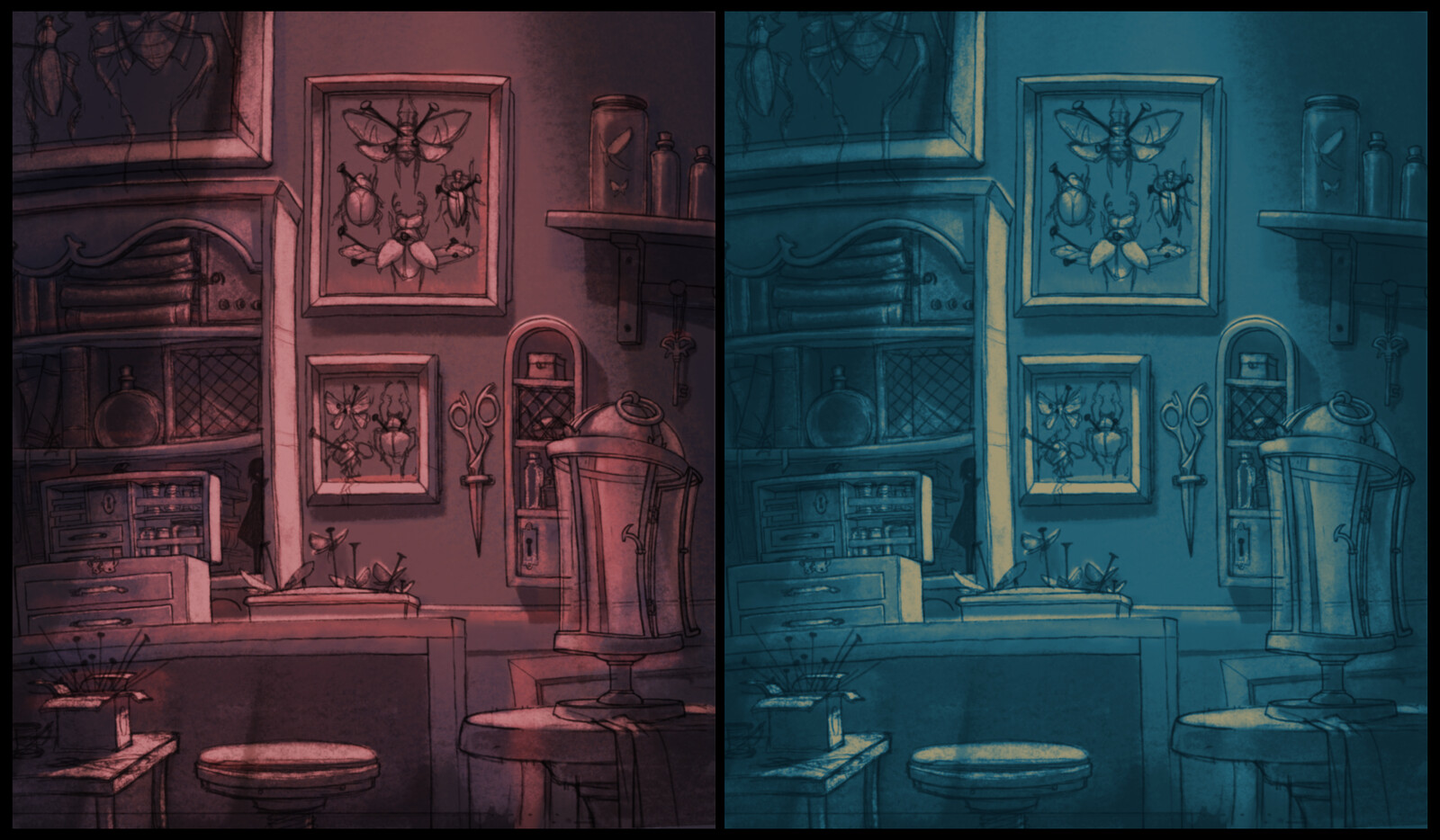 Color and light experiments.