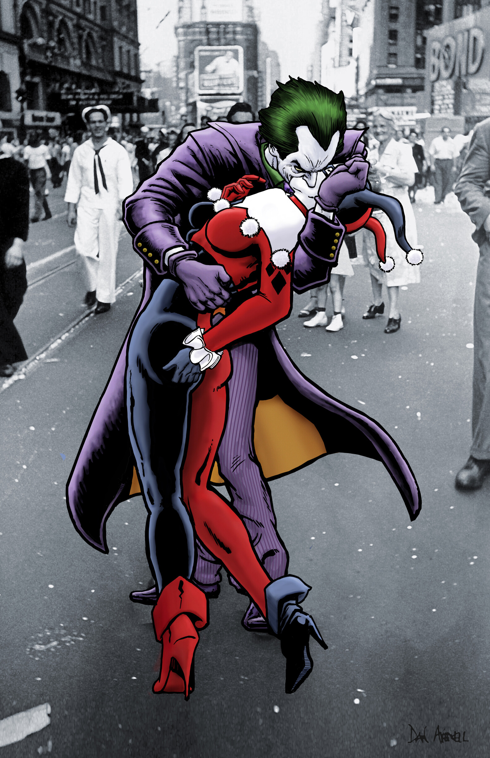 ArtStation - The Joker and Harley Quinn: The Kissing Joke