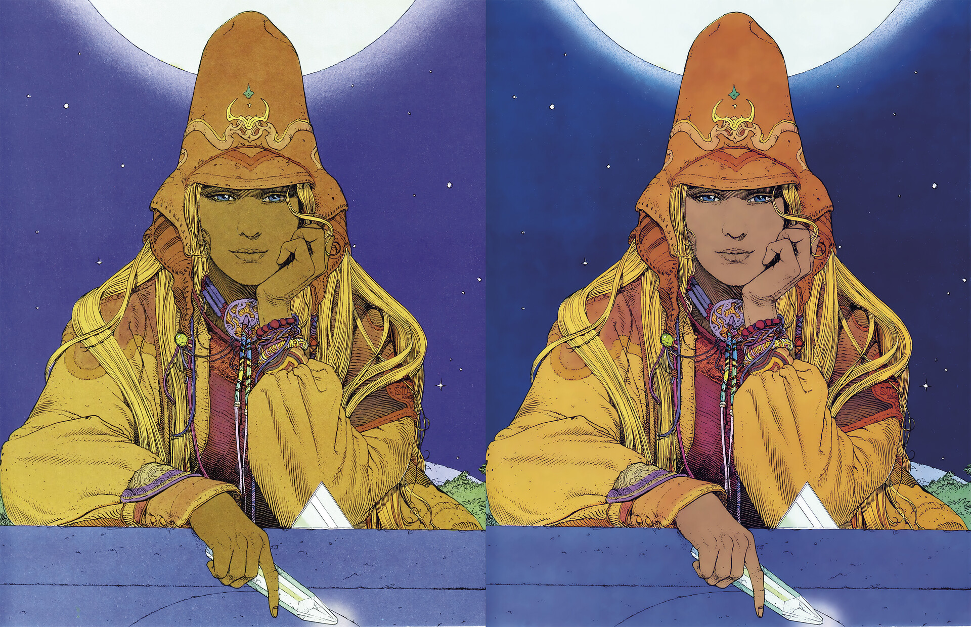 Daniil Vlasenko - Starwatcher 4 by Moebius scan restoration.