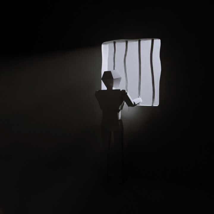 ArtStation - Prison Cell Volumetric With Figure