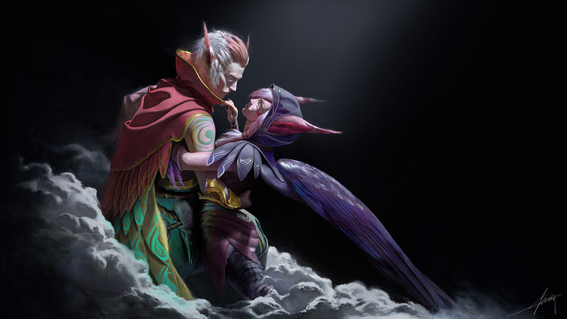 ArtStation - Rakan and Xayah