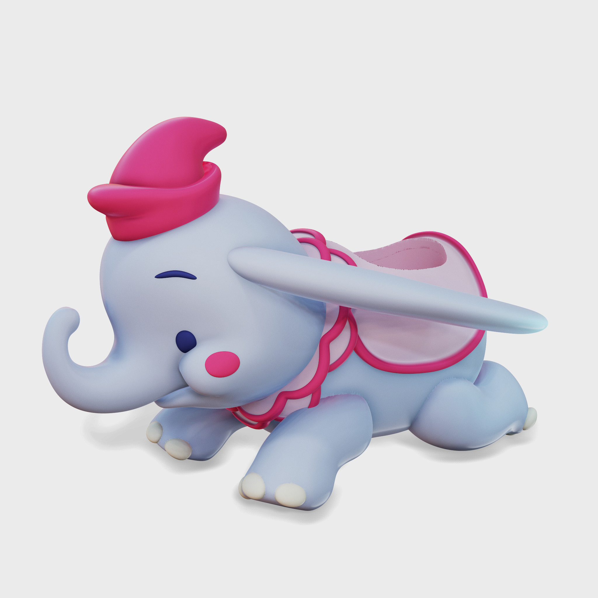 Dumbo Succulent Planter - Render of 3D model