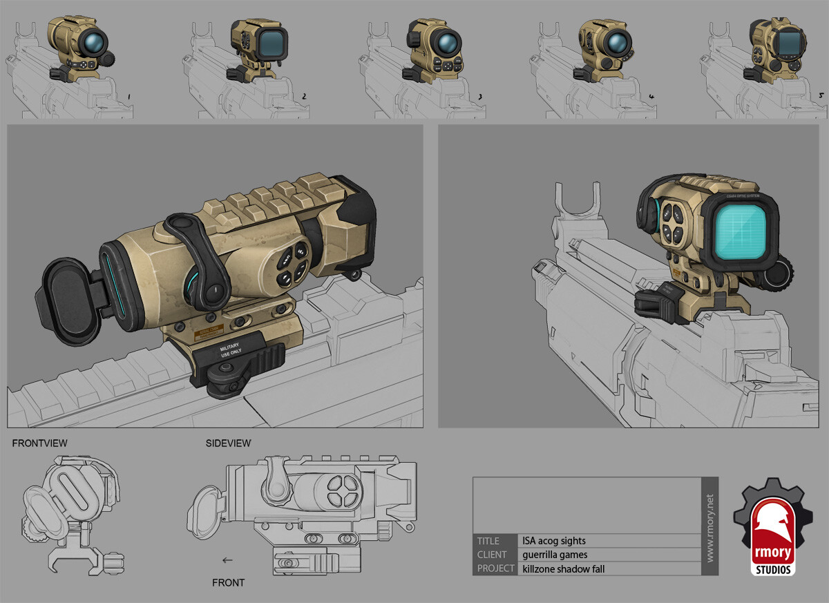 Killzone Shadow Fall - ISA Rifle Sight - rmory studios