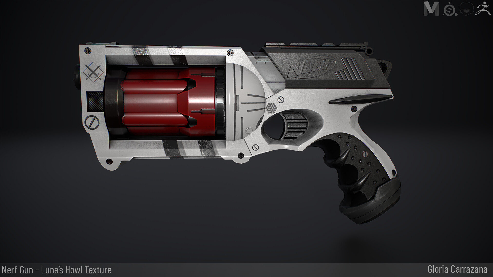 ArtStation - Nerf Gun Revolver Luna's Howl
