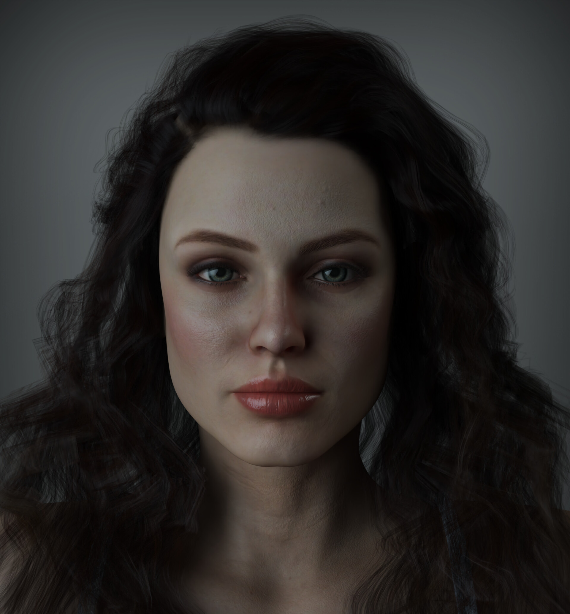 ArtStation - Angelina Jolie 3D model (photorealistic rendering)
