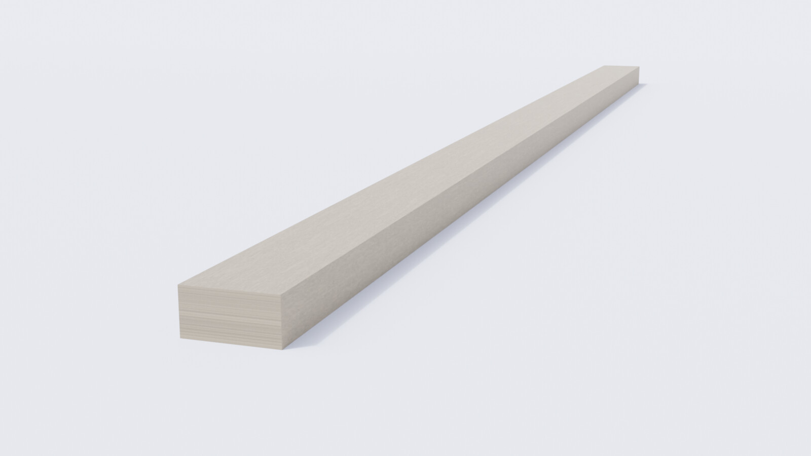 Single Wooden Plank Render
