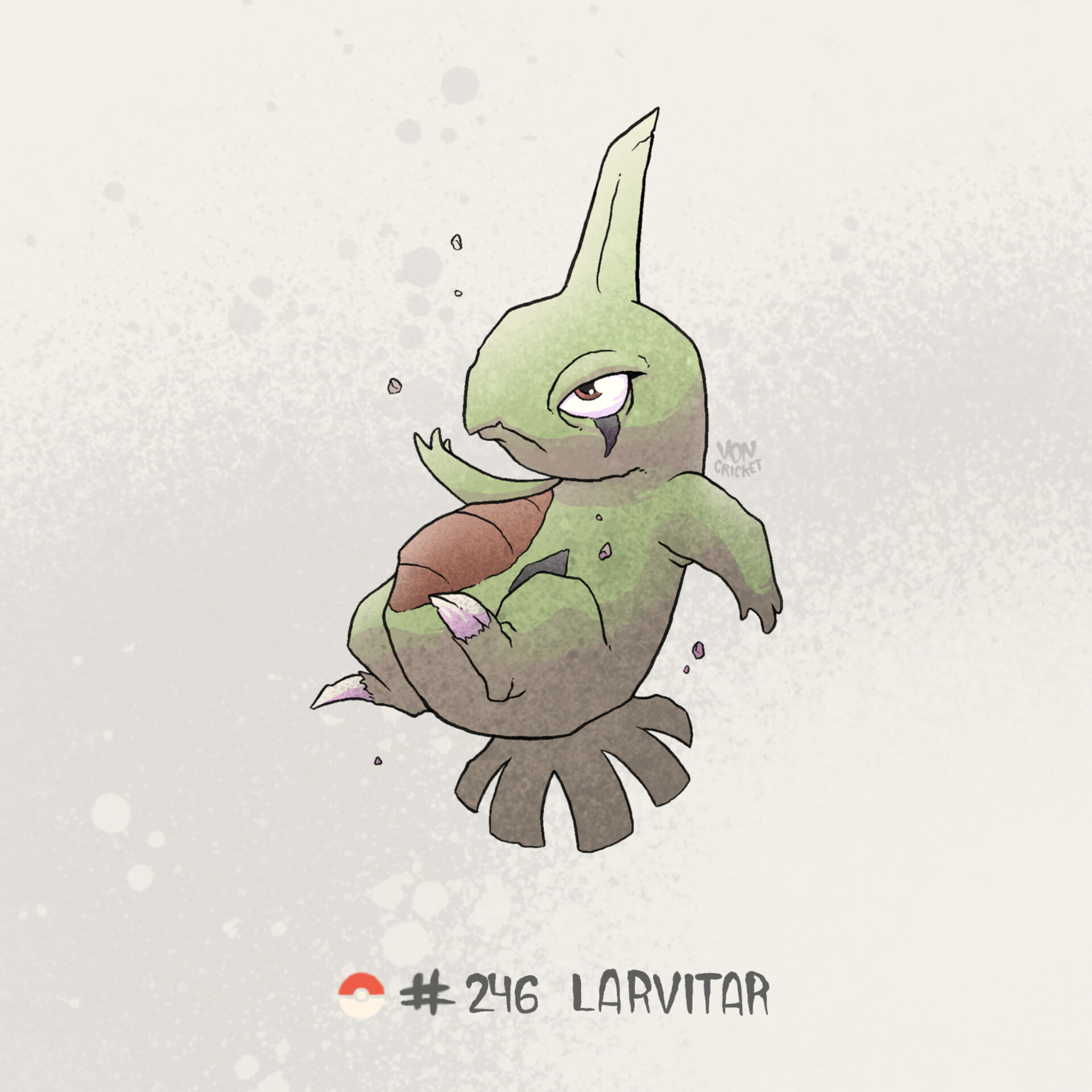 Larvitar - #246 -  Pokédex