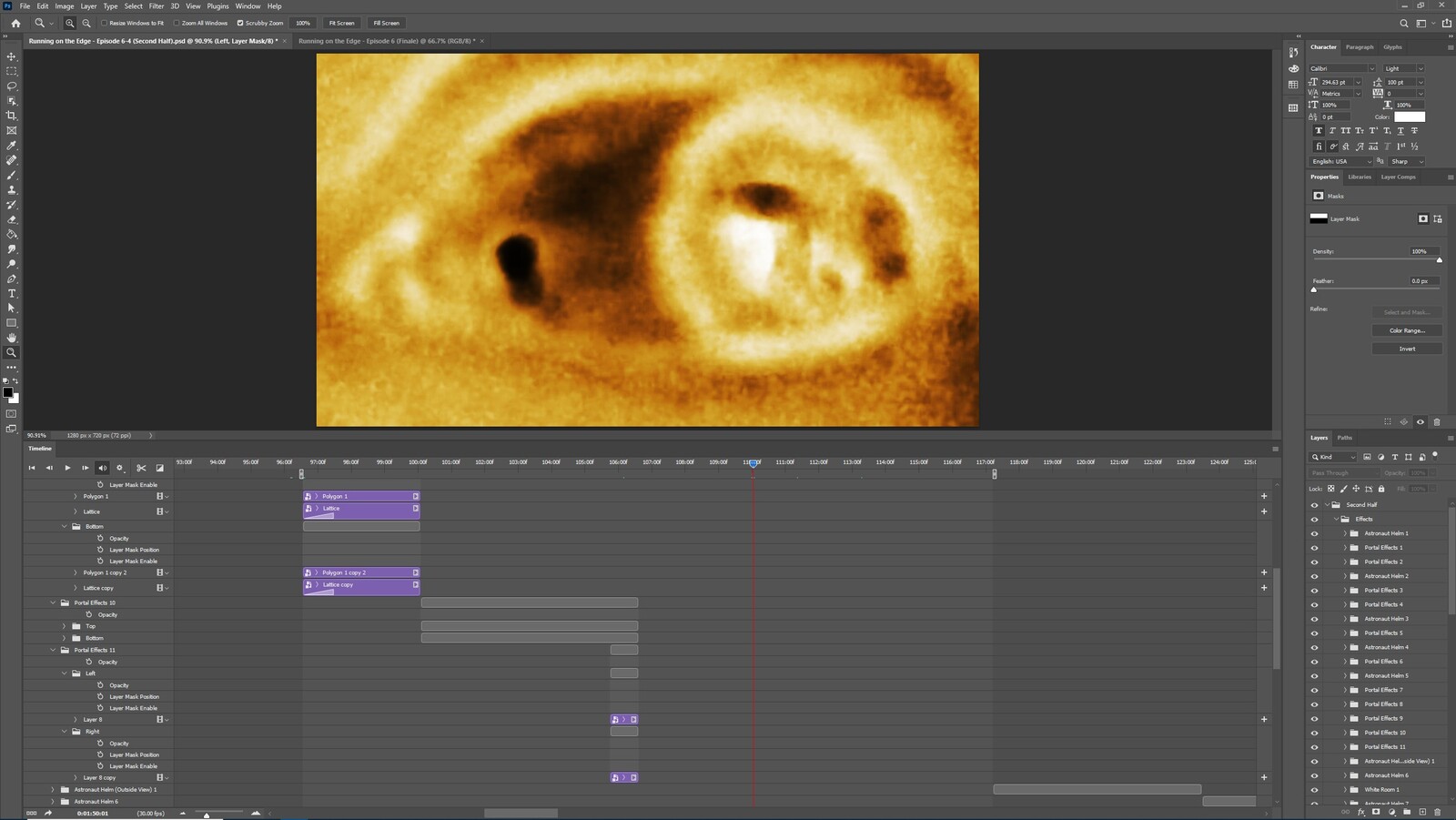 The "2020: A Time Oddity, Part 5" visual effect within Photoshop video editor